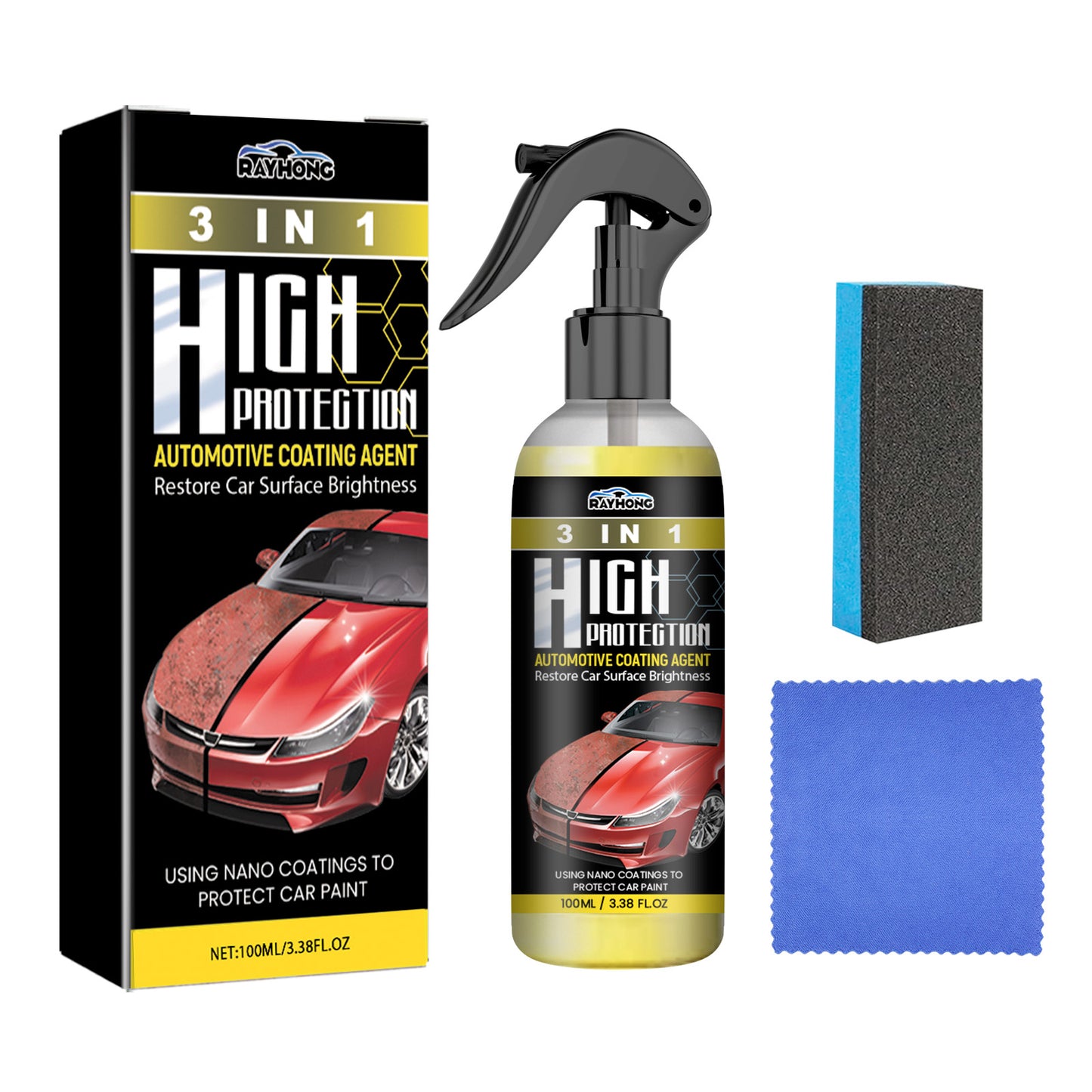 Rayhong Coating Agent 3-In-1 Oil Removal Polishing Protection Repair Scratches Car Paint Cleaning And Maintenance Coating Home Eprolo https://www.cyberehub.com