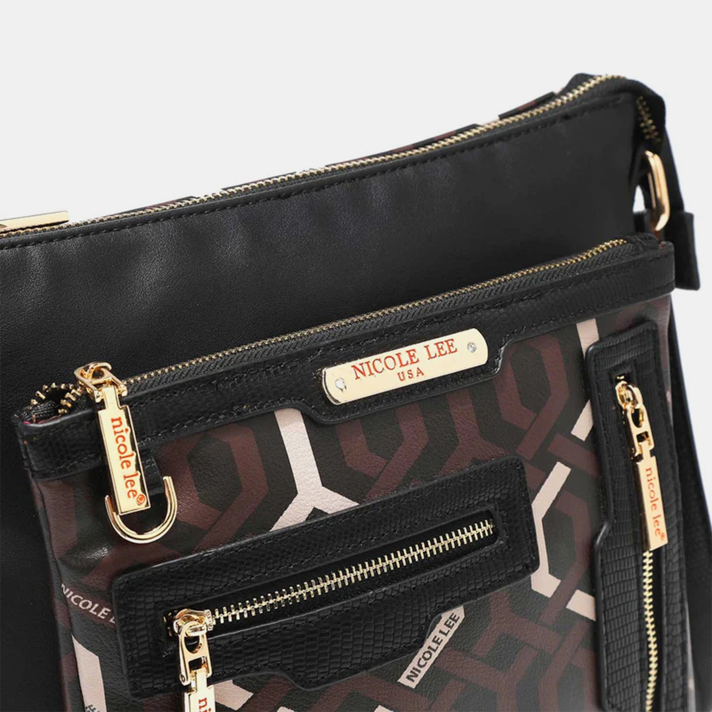 Nicole Lee USA Geometric Pattern Crossbody Bag Bag Bag Nicole Lee USA Ship from USA Women Trendsi https://www.cyberehub.com