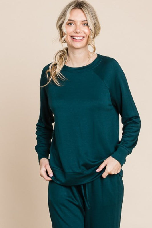 Super Lady Round Neck Raglan Sleeve Top and Drawstring Pants Lounge Set Apparel/Tops Ship from USA Super Lady TikTok Tops Trendsi USPS Walmart Walmart Apparel Trendsi https://www.cyberehub.com