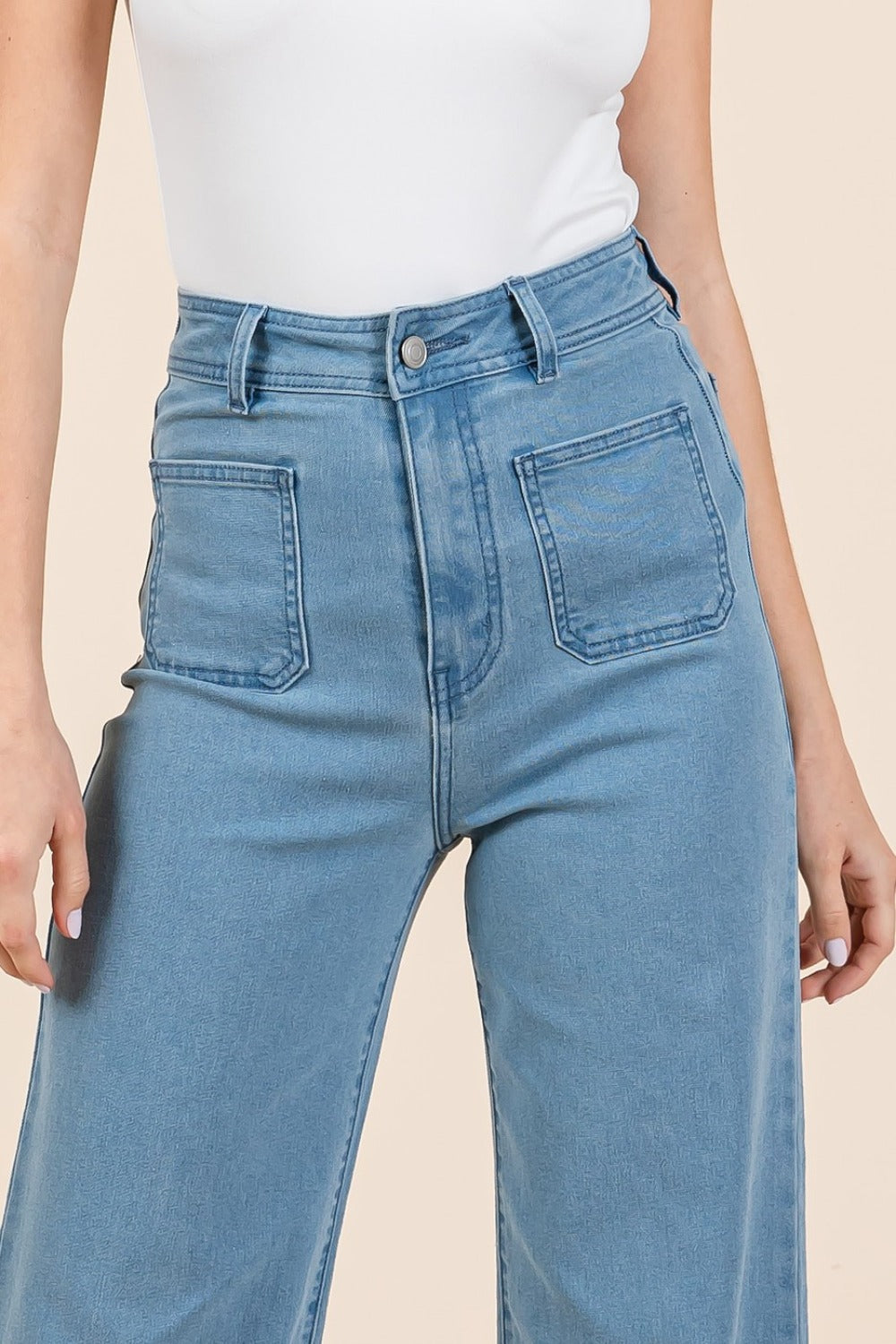 Mittoshop High Waist Wide Leg Jeans Bottoms Bottoms Clothing Mittoshop Pants Ship from USA Women Trendsi https://www.cyberehub.com