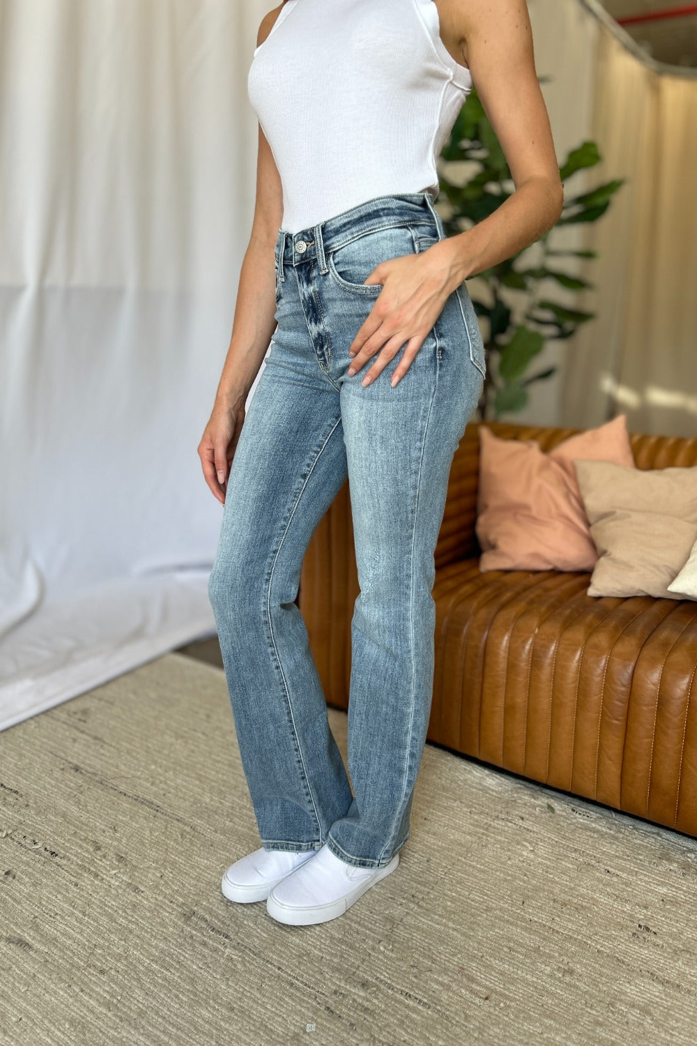 Judy Blue Full Size Medium Rise Bootcut Jeans Bottoms Bottoms Clothing Judy Blue Ship from USA Women Trendsi https://www.cyberehub.com