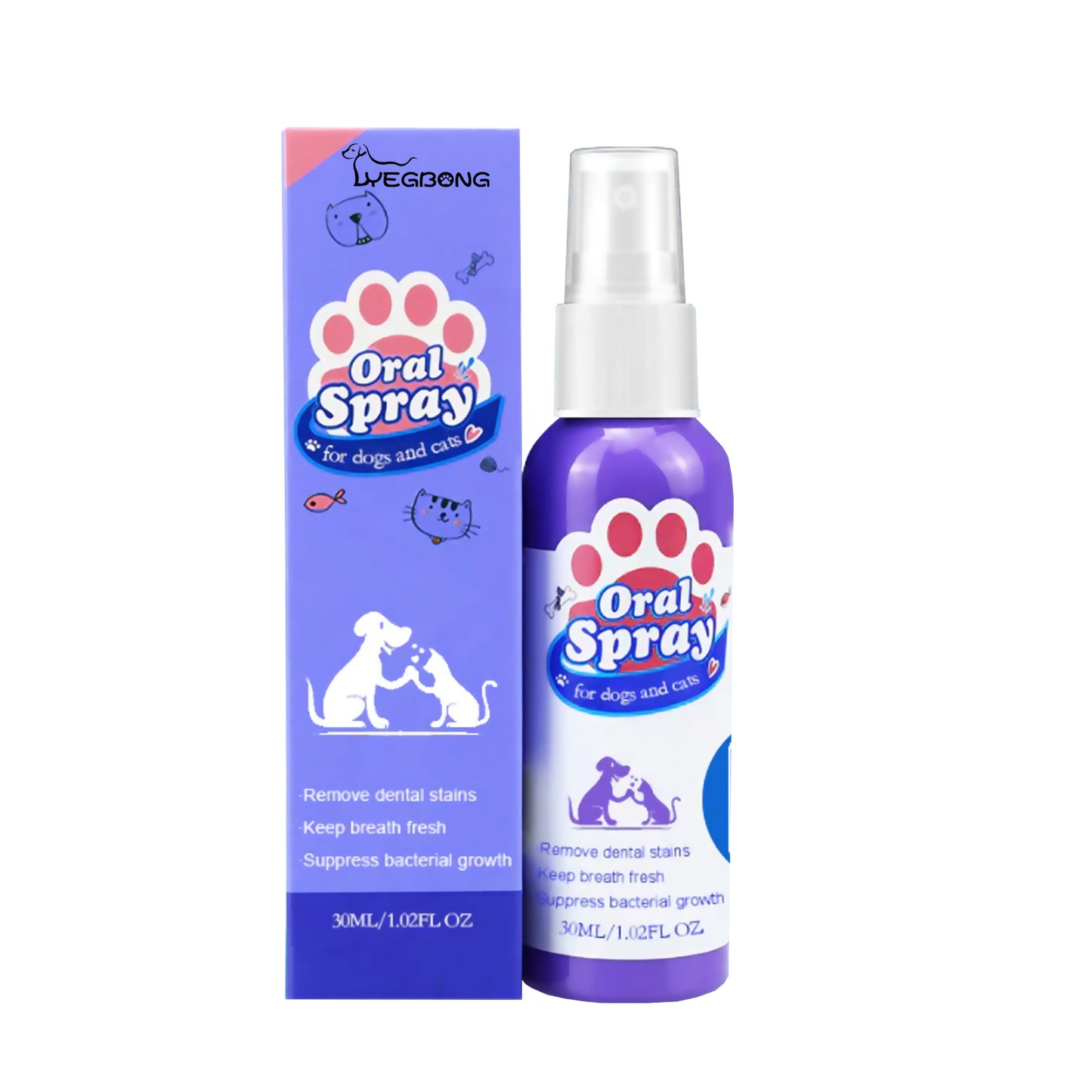 Yegbong Tooth Cleaning Spray For Cats And Dogs, Remove Tooth Stains Fresh Breath Pets Oral Care Spray Health Eprolo https://www.cyberehub.com