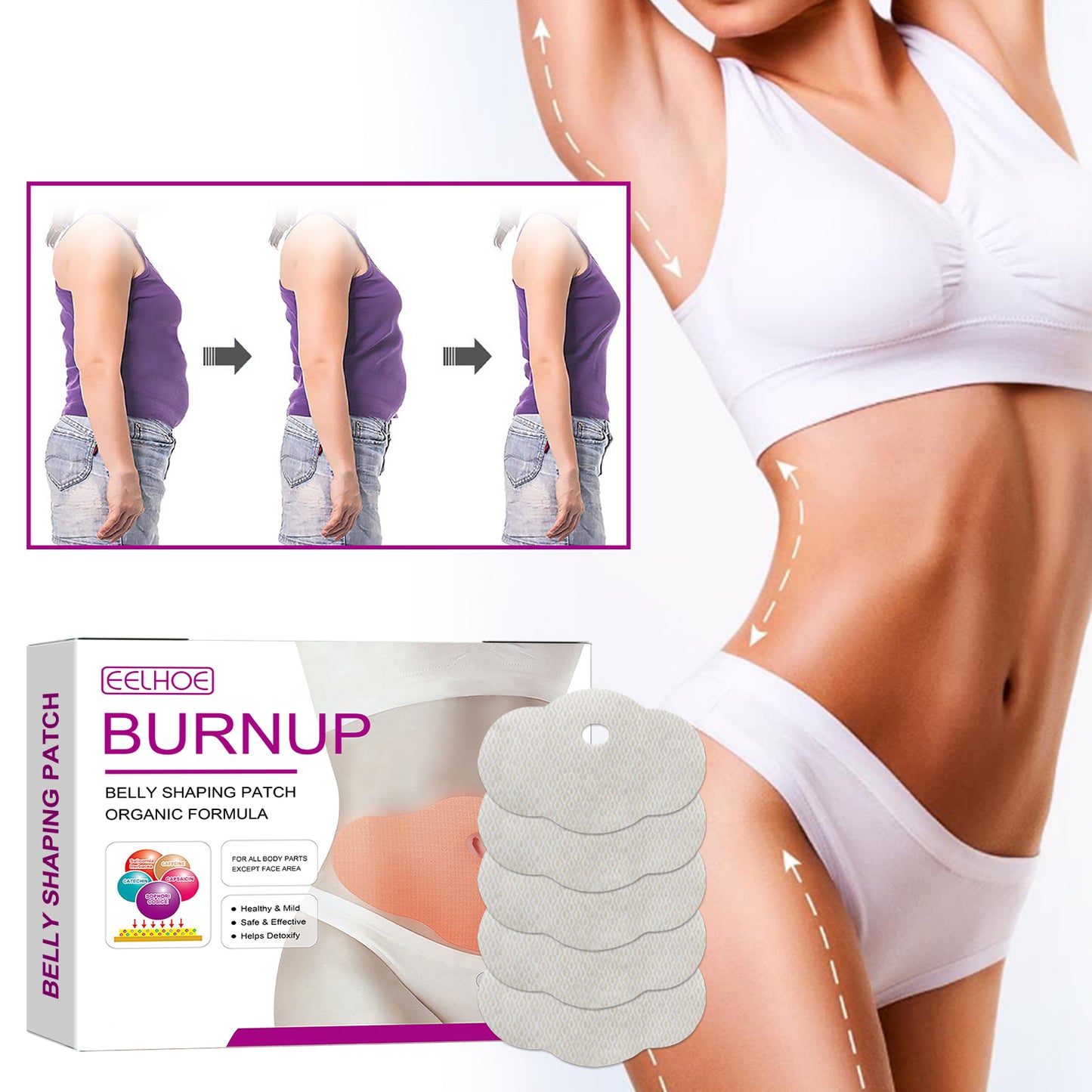 EELHOE Belly Lift Tape, Lifts Loose Skin Tighten Shape Slim Belly Button Tape default title Health Eprolo https://www.cyberehub.com