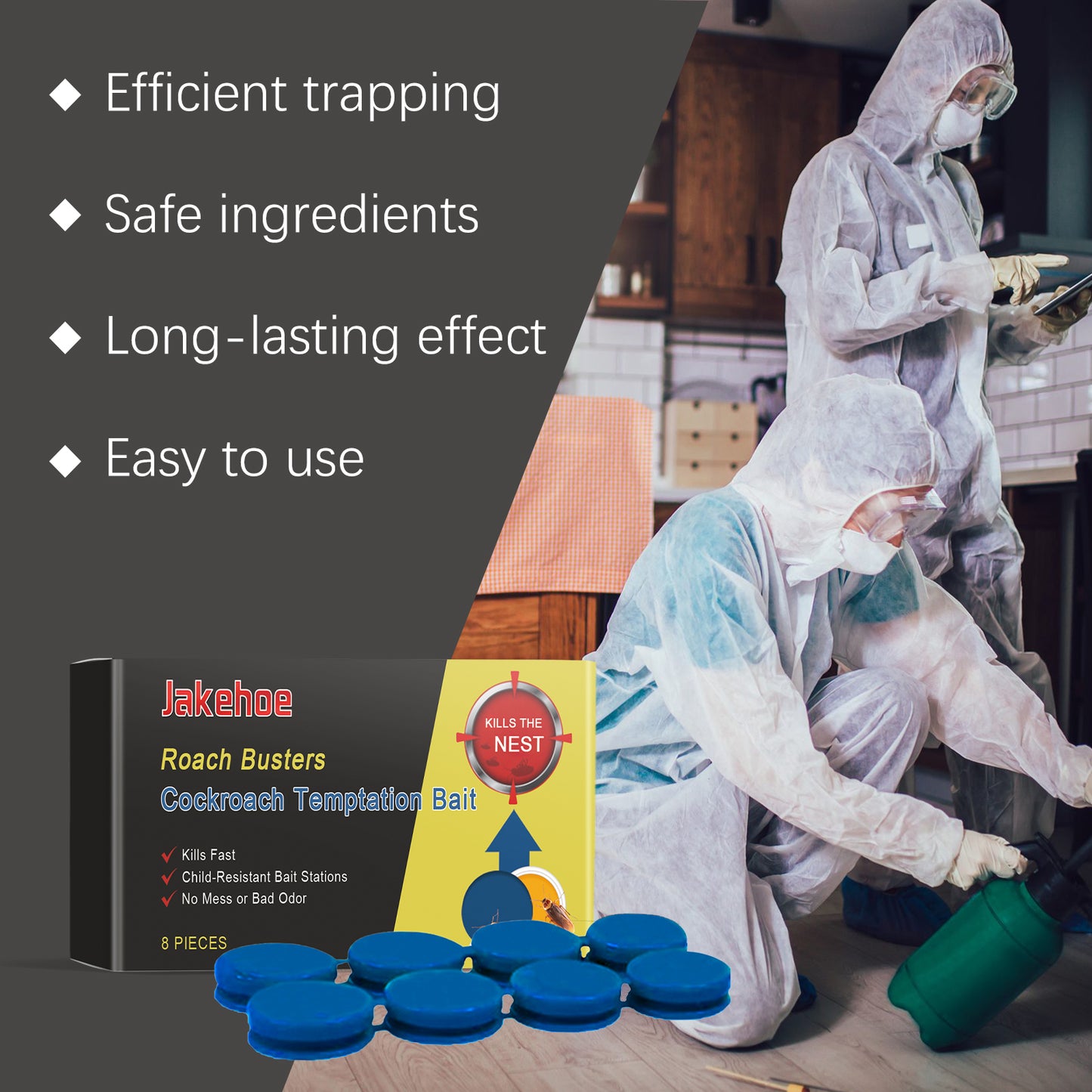 Jakehoe Cockroach Bait Station Cockroach Bait Station Ointment Bait Home Cockroach Killer Kitchen Cockroach Sticker Home Eprolo https://www.cyberehub.com