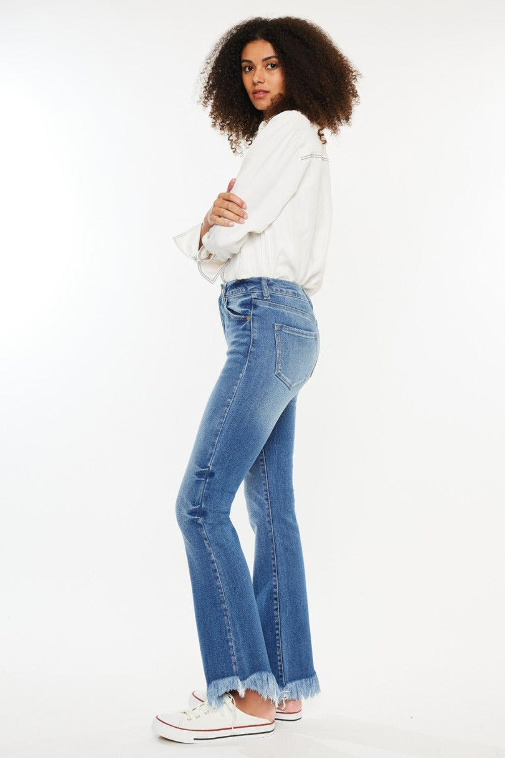 Kancan High Rise Frayed Hem Jeans Bottoms Bottoms Clothing Kancan Pants Ship from USA Women Trendsi https://www.cyberehub.com