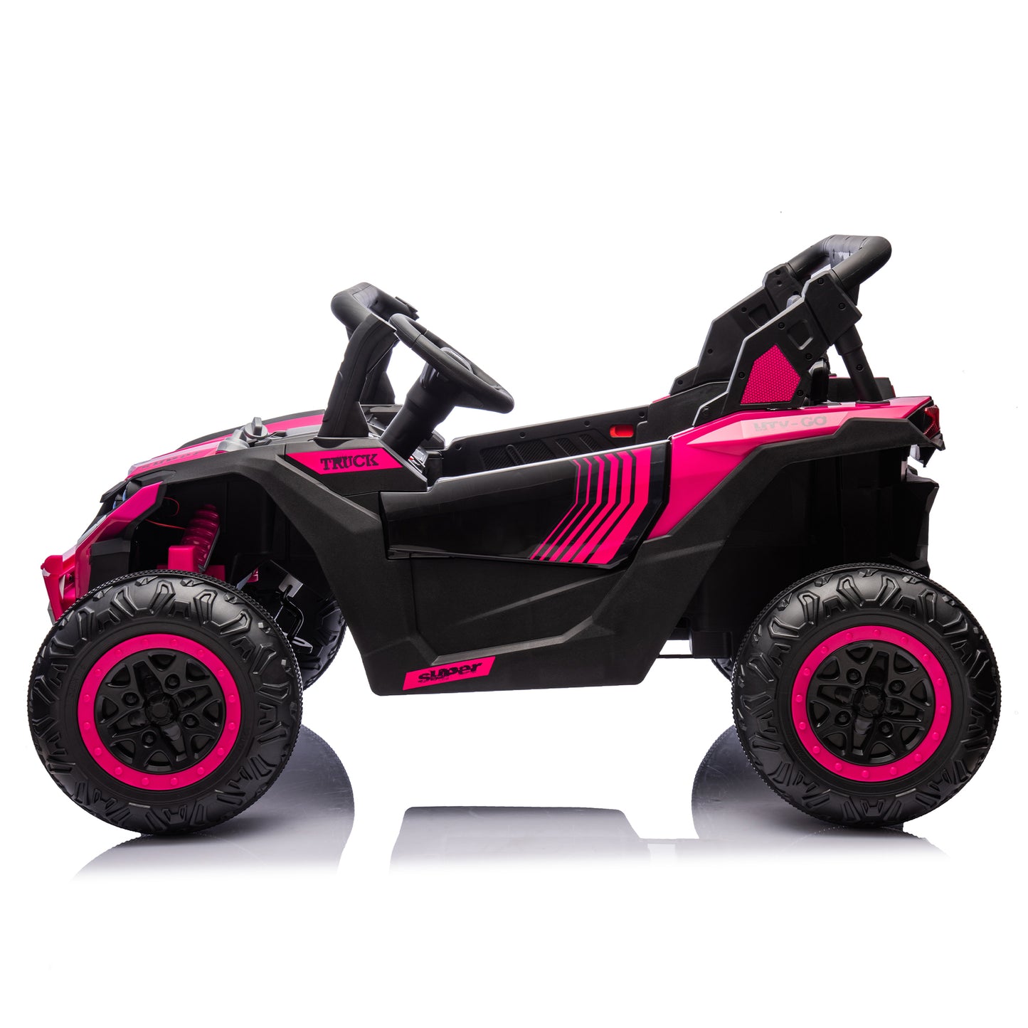 24V Two-Seater Kids Ride On UTV W/Parents Remote Control,Four-Wheel Suspension,Slow Start,Large wheel design,Anti-collision bar,Storage space,Music,USB,Bluetooth,Volume control,LED lights for Kids 3+. Giga Kids Toys Giga https://www.cyberehub.com
