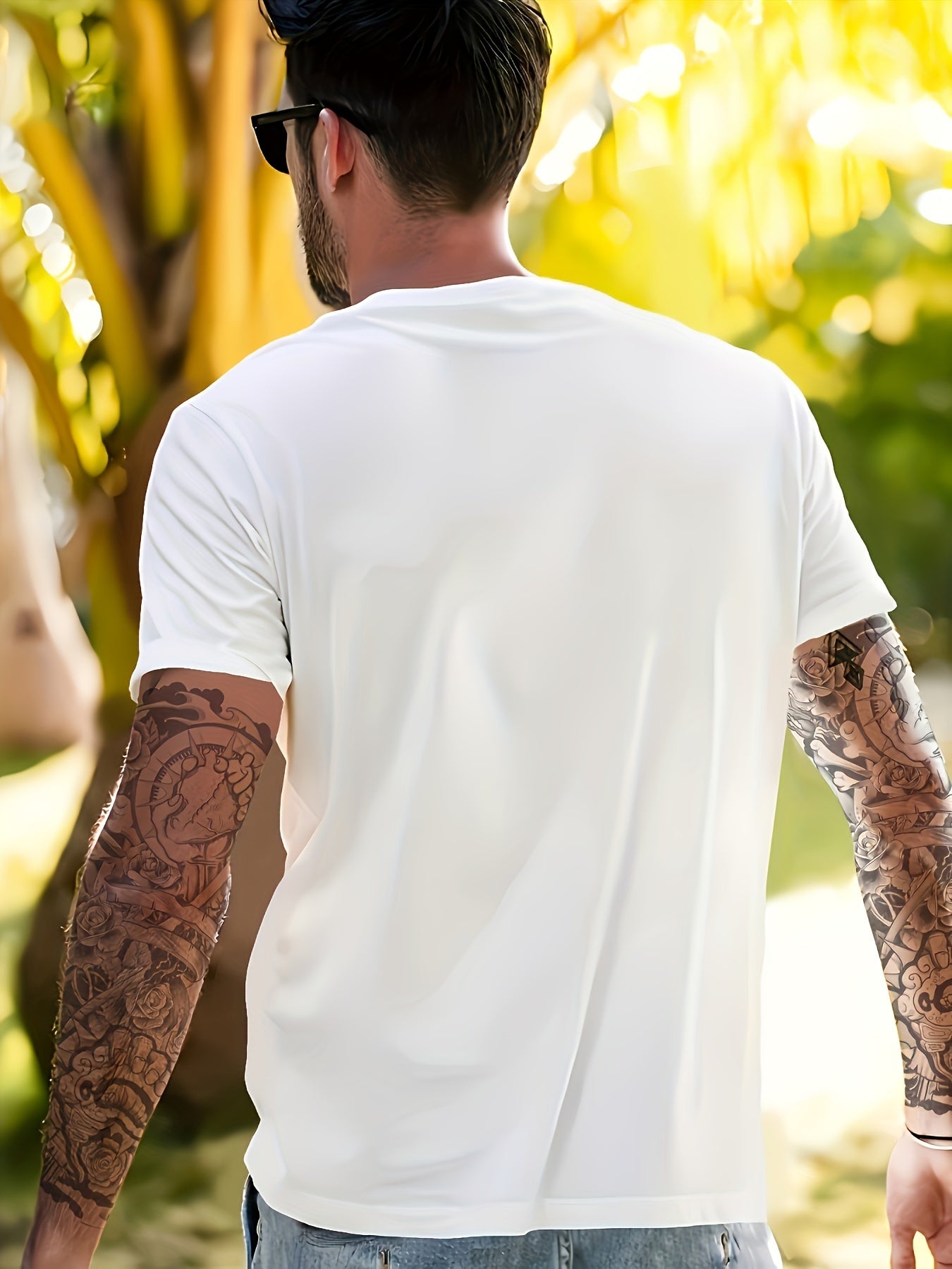 Men's New York Creative Printed Casual Novelty T-shirt, Short Sleeved Summer&spring Top, Comfortable Fit, Fashionable Street Casual Round Neck T-shirt, Suitable For Daily Wear Apparel/Shirt/Graphic Shirt SNULLO https://www.cyberehub.com