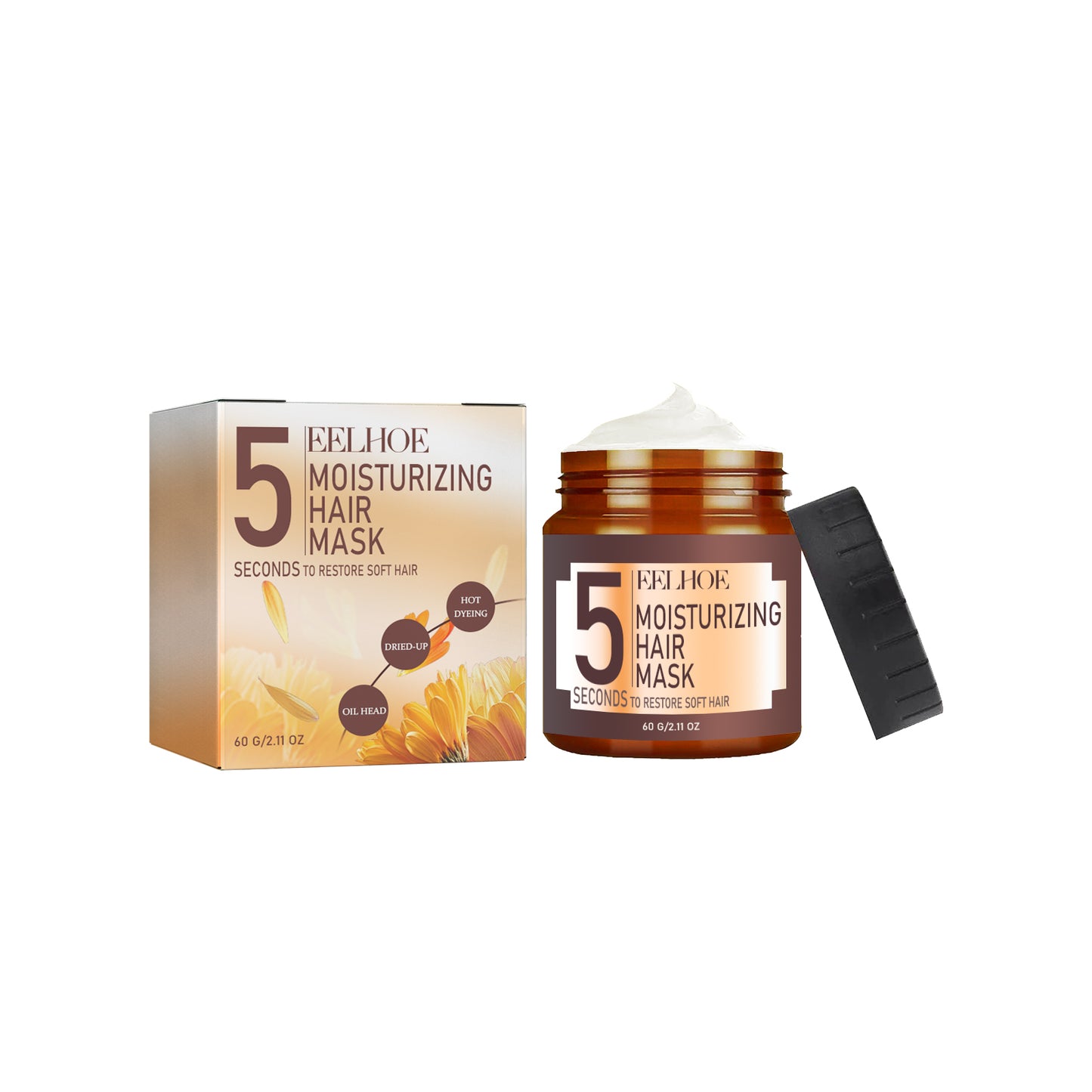 Moisturizing Hair Mask, Deep Nourishing Hair Repair Dry Hair Split End Smoothing Hair Mask default title Health Eprolo https://www.cyberehub.com