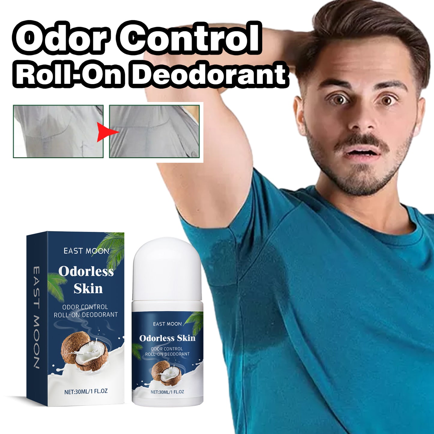 Coconut Vanilla Antiperspirant Beads, Deodorant Under The Armpit Antiperspirant Deodorant Body Lasting Dry Stop Sweat Beads Health & Beauty Health Eprolo https://www.cyberehub.com