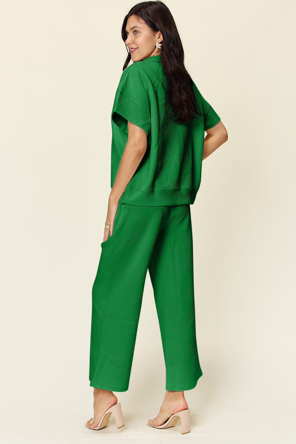 Double Take Full Size Texture Half Zip Short Sleeve Top and Pants Set Apparel/Tops Double Take Ship from USA TikTok Tops Trendsi USPS Walmart Walmart Apparel Trendsi https://www.cyberehub.com