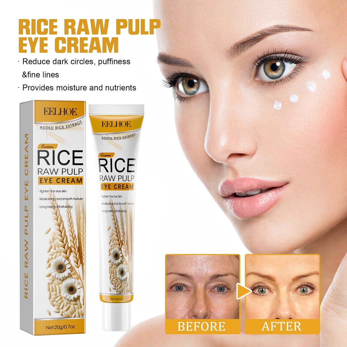 Moisturizing And Anti Wrinkle Eye Cream For Eye Care Health & Beauty Health & Beauty Under 10 UniversalMaax https://www.cyberehub.com