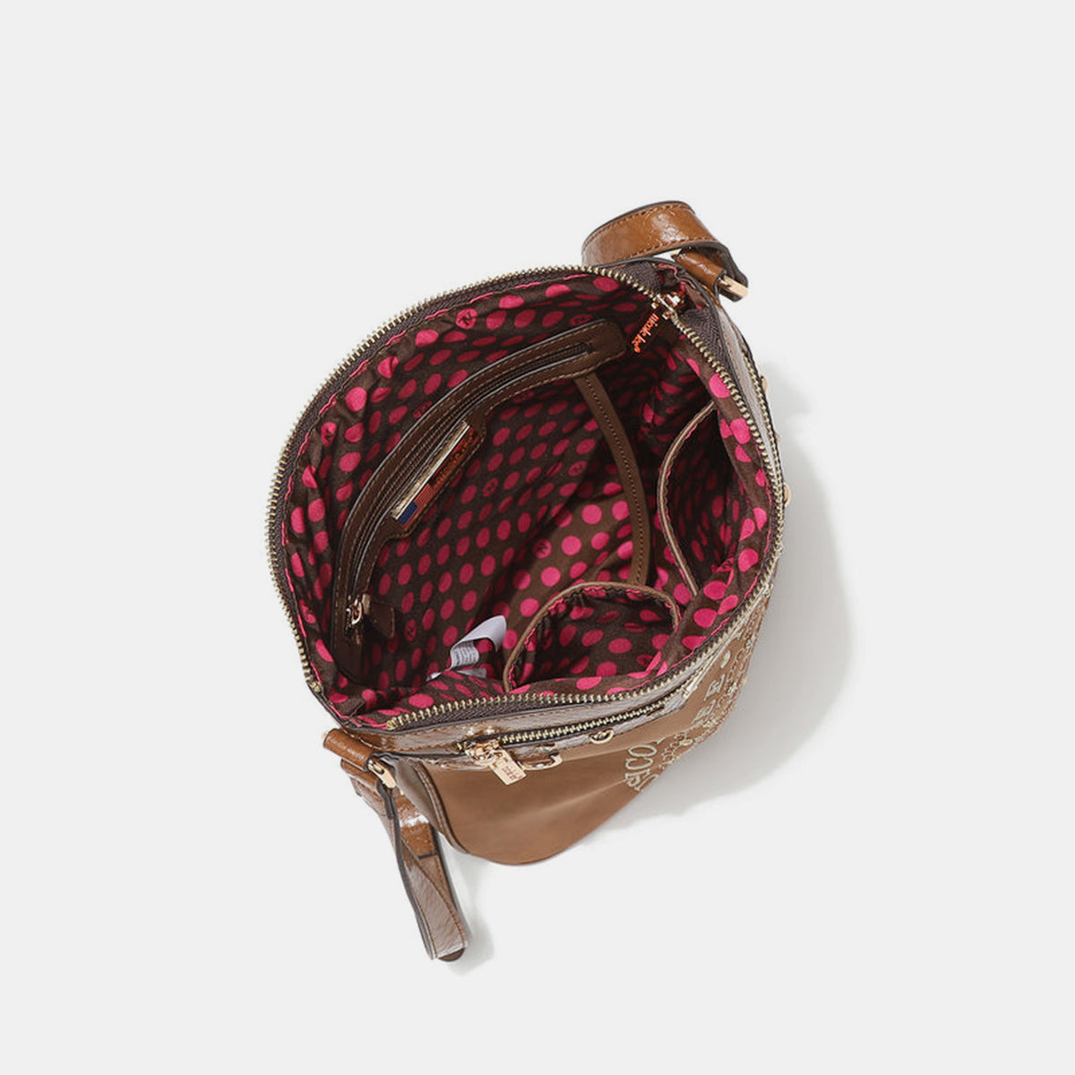 Nicole Lee USA Metallic Stitching Embroidery Inlaid Rhinestone Crossbody Bag Bag Bag Nicole Lee USA Ship from USA Women Trendsi https://www.cyberehub.com