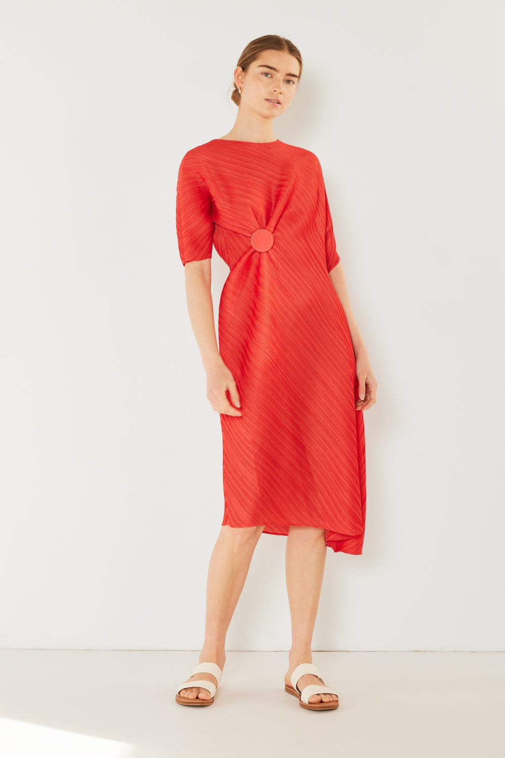 Marina West Swim Pleated Dolman Sleeve Dress Deep Orange Apparel/Dress Dress Marina West Swim Ship from USA TikTok Trendsi USPS Walmart Walmart Apparel Trendsi https://www.cyberehub.com