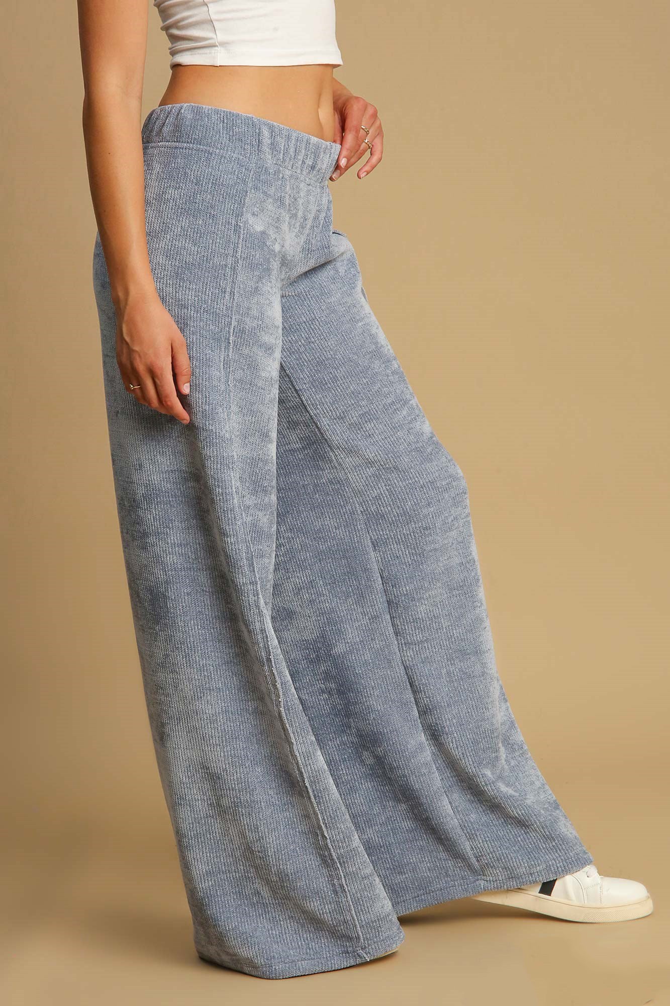 Umgee Elastic Waist Wide Leg Pants Apparel Apparel Ship from USA TikTok Trendsi Umgee USA Trendsi https://www.cyberehub.com