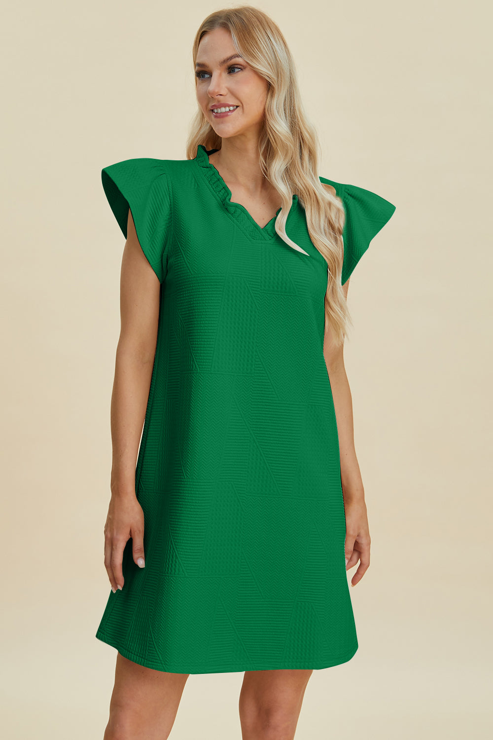 Double Take Full Size Ruffled V-Neck Cap Sleeve Dress Apparel/Dress Double Take Dress Ship from USA TikTok Trendsi USPS Walmart Walmart Apparel Trendsi https://www.cyberehub.com