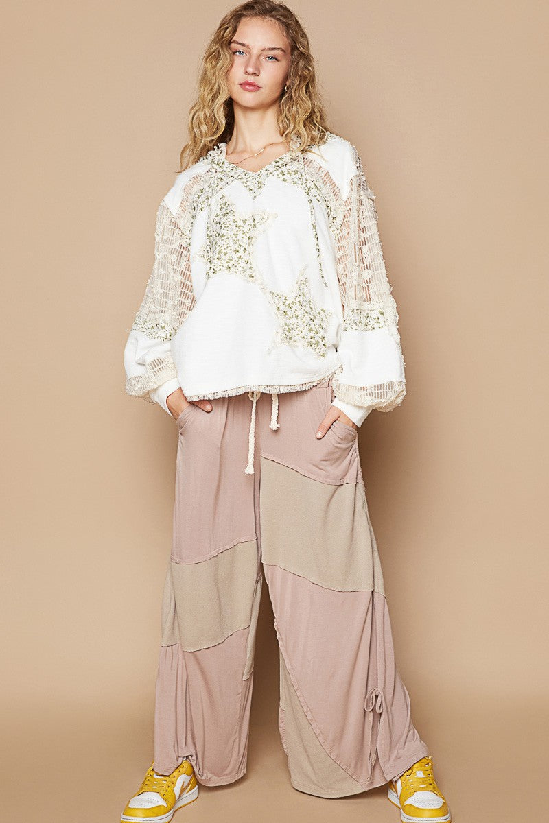 POL Star Patch Lace Contrast Long Sleeve Hooded Top Apparel/Tops POL Ship from USA TikTok Tops Trendsi USPS Walmart Walmart Apparel Trendsi https://www.cyberehub.com