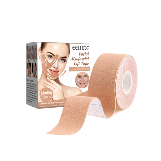 Myofascial Face Tightening Band, Face Anti-Sagging Lift Chin V-Shaped Face Breathable Face Lifting Tape Health Eprolo https://www.cyberehub.com