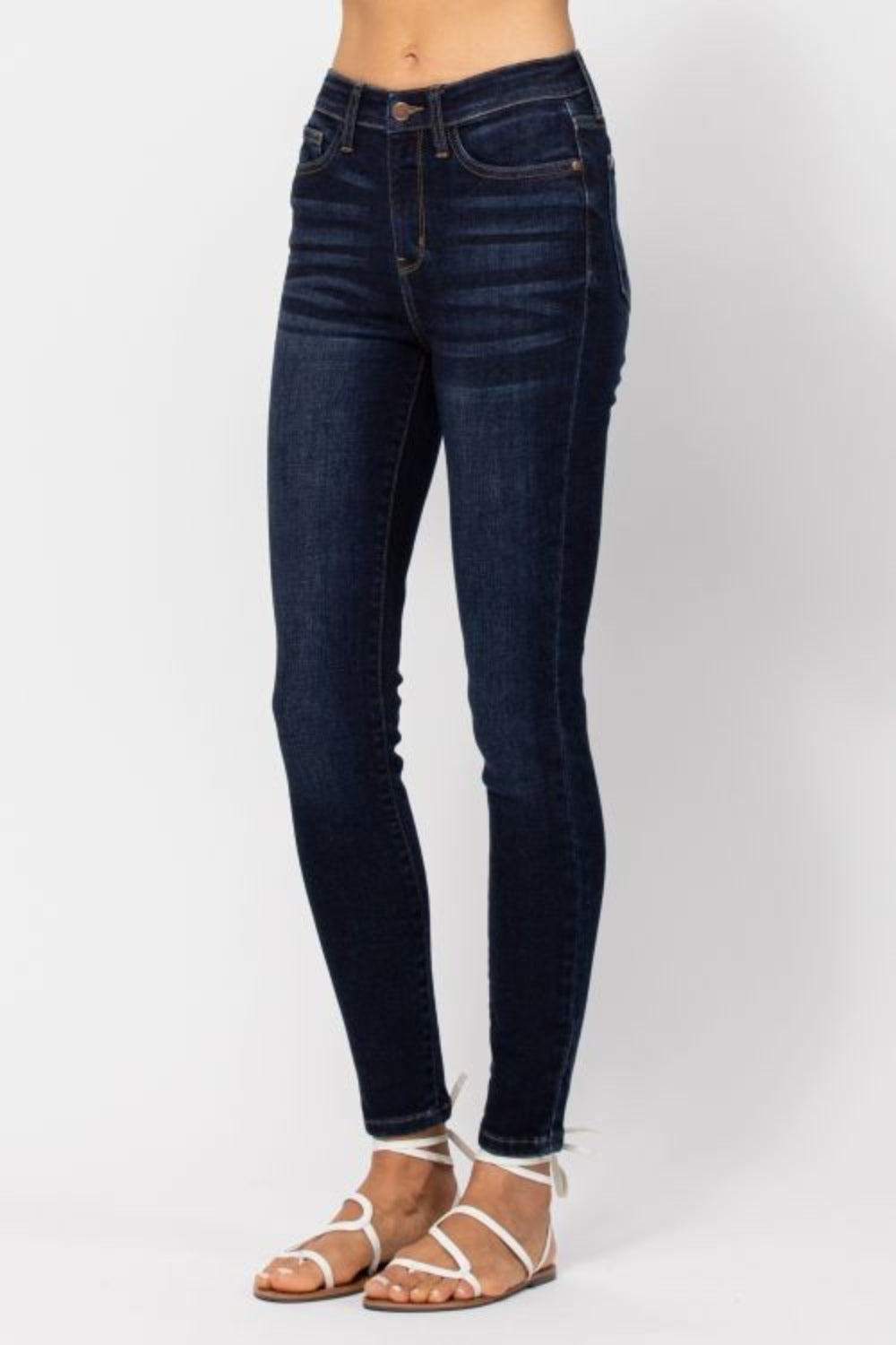 Judy Blue Full Size High Waist Handsand Skinny Jeans Bottoms Bottoms Clothing Judy Blue Ship from USA Women Trendsi https://www.cyberehub.com
