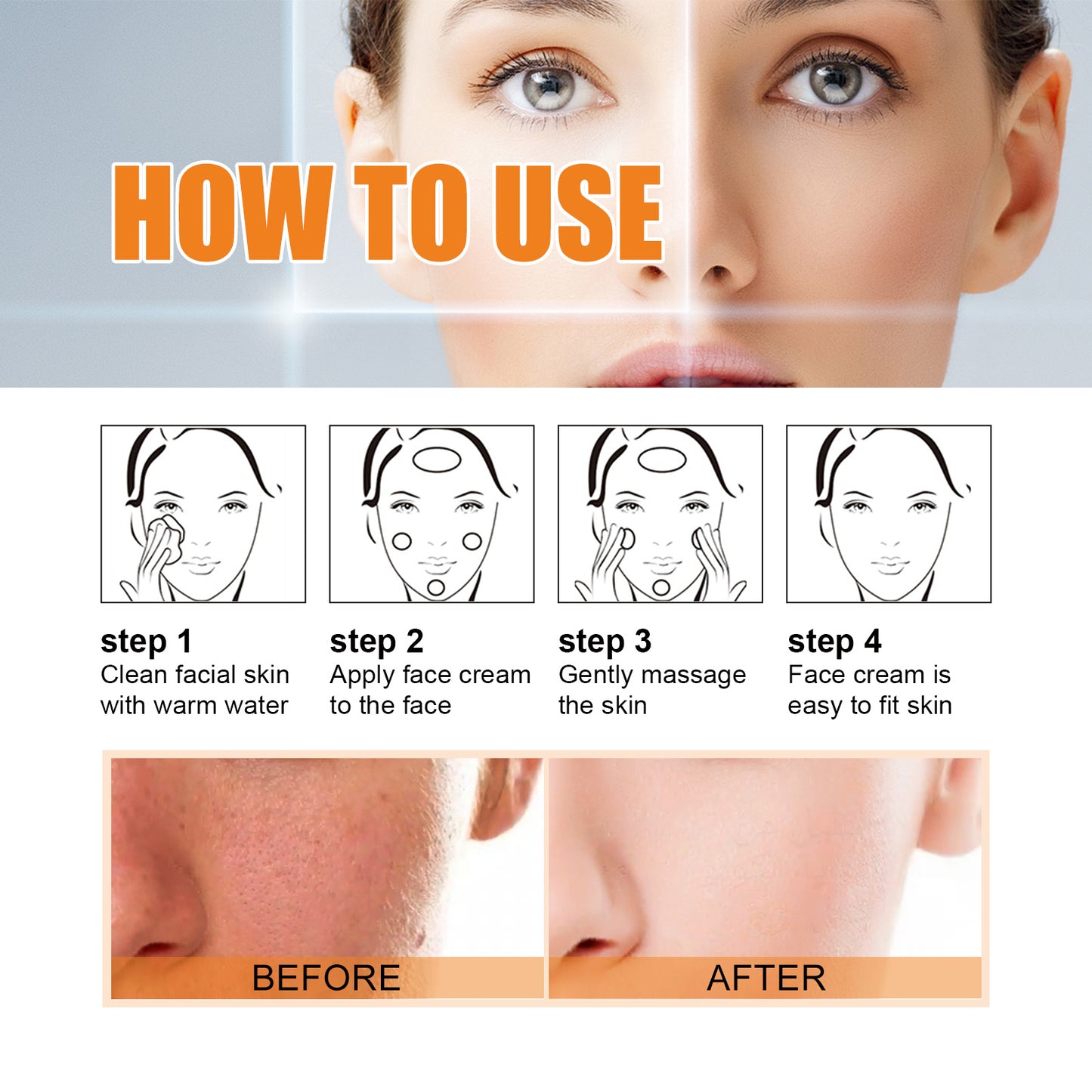 Moisturizing And Brightening Toning Cream, Moisturizing Face, Beauty, Rejuvenation, Moisturizing Cream, Brightening, Firming And Smoothing Cream Health & Beauty Health Eprolo https://www.cyberehub.com