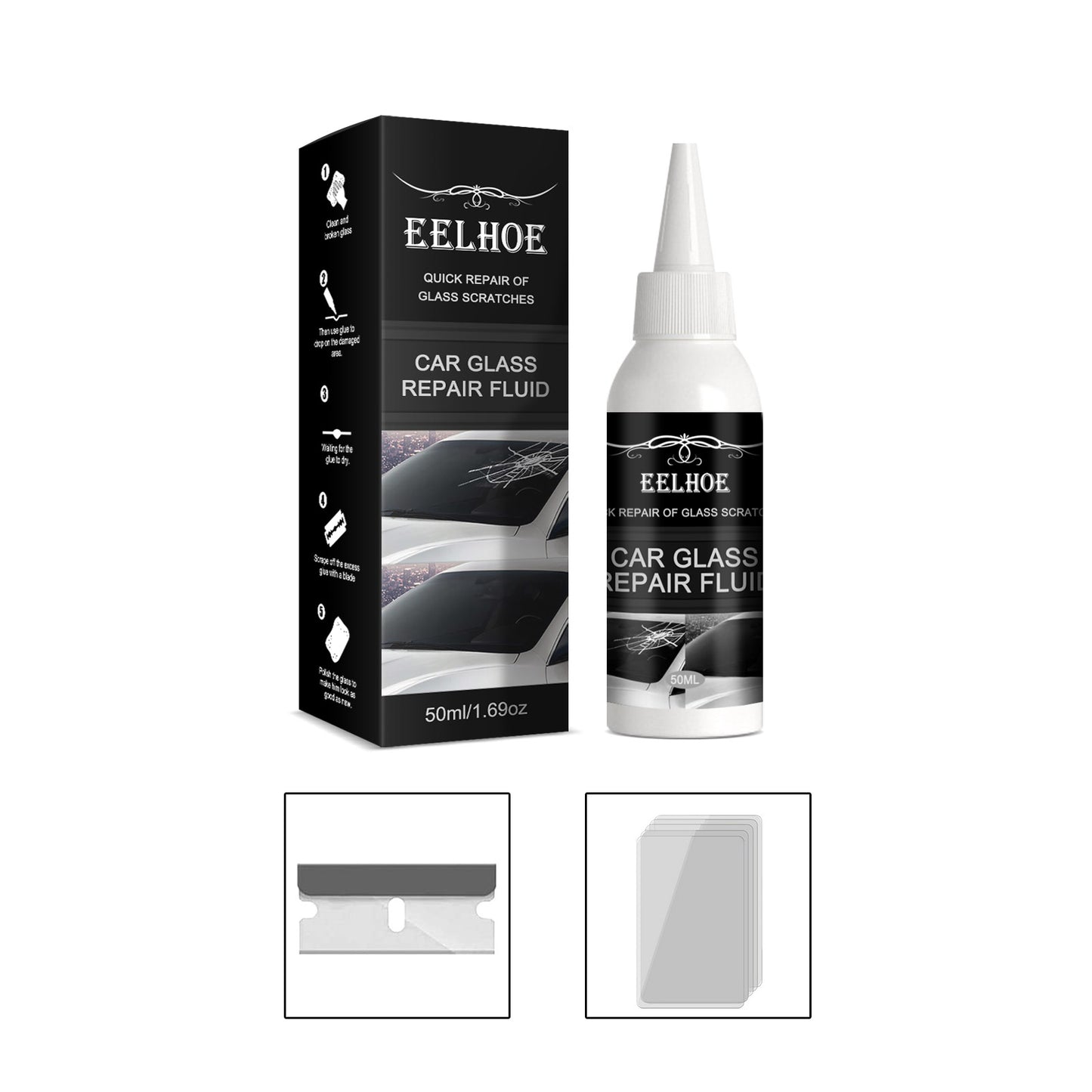 EELHOE Automotive Glass Repair Adhesive, Windshield Crack Repair Adhesive Repair Adhesive Glass Repair Adhesive default title Health Eprolo https://www.cyberehub.com
