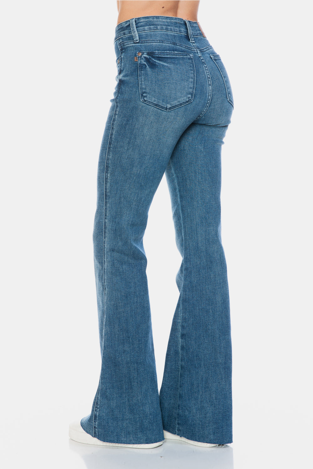Judy Blue Full Size Tummy Control Cut Hem Flare Jeans Bottoms Bottoms Clothing Judy Blue Ship from USA Women Trendsi https://www.cyberehub.com
