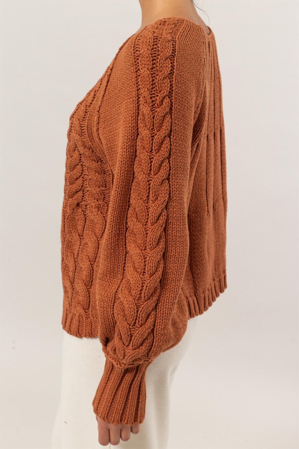 HYFVE Cable-Knit Round Neck Raglan Sleeve Sweater Tops/Jackets/Sweaters Clothing Tops HYFVE Ship from USA TikTok Trendsi USPS Walmart Trendsi https://www.cyberehub.com