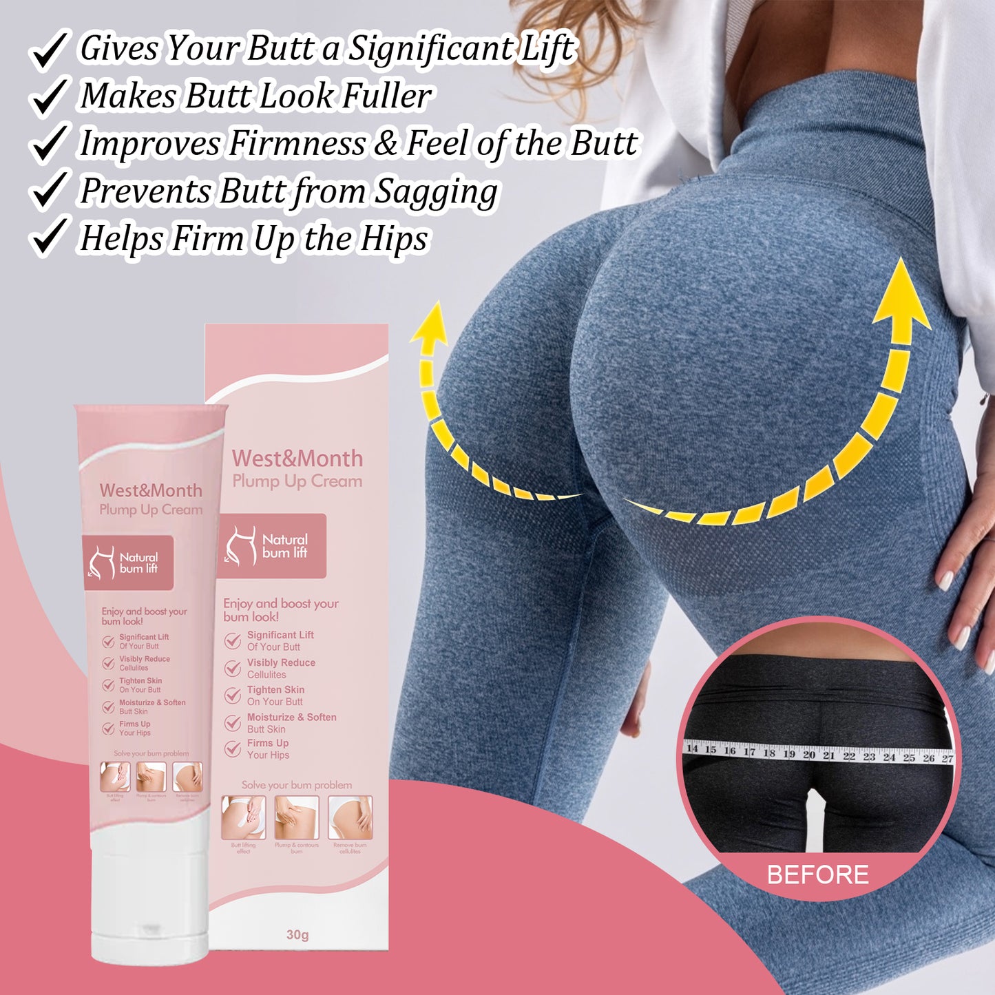 West&Mooth Body Plump Up Cream, Firming And Lifting Hips Highlights Curves And Volumizing Hips Cream Health Eprolo https://www.cyberehub.com