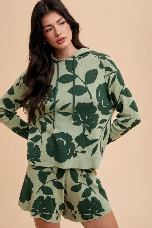 Annie Wear Flower Pattern Drawstring Hooded Top and Shorts Sweater Set Apparel Annie Wear Apparel Ship from USA TikTok Trendsi Trendsi https://www.cyberehub.com