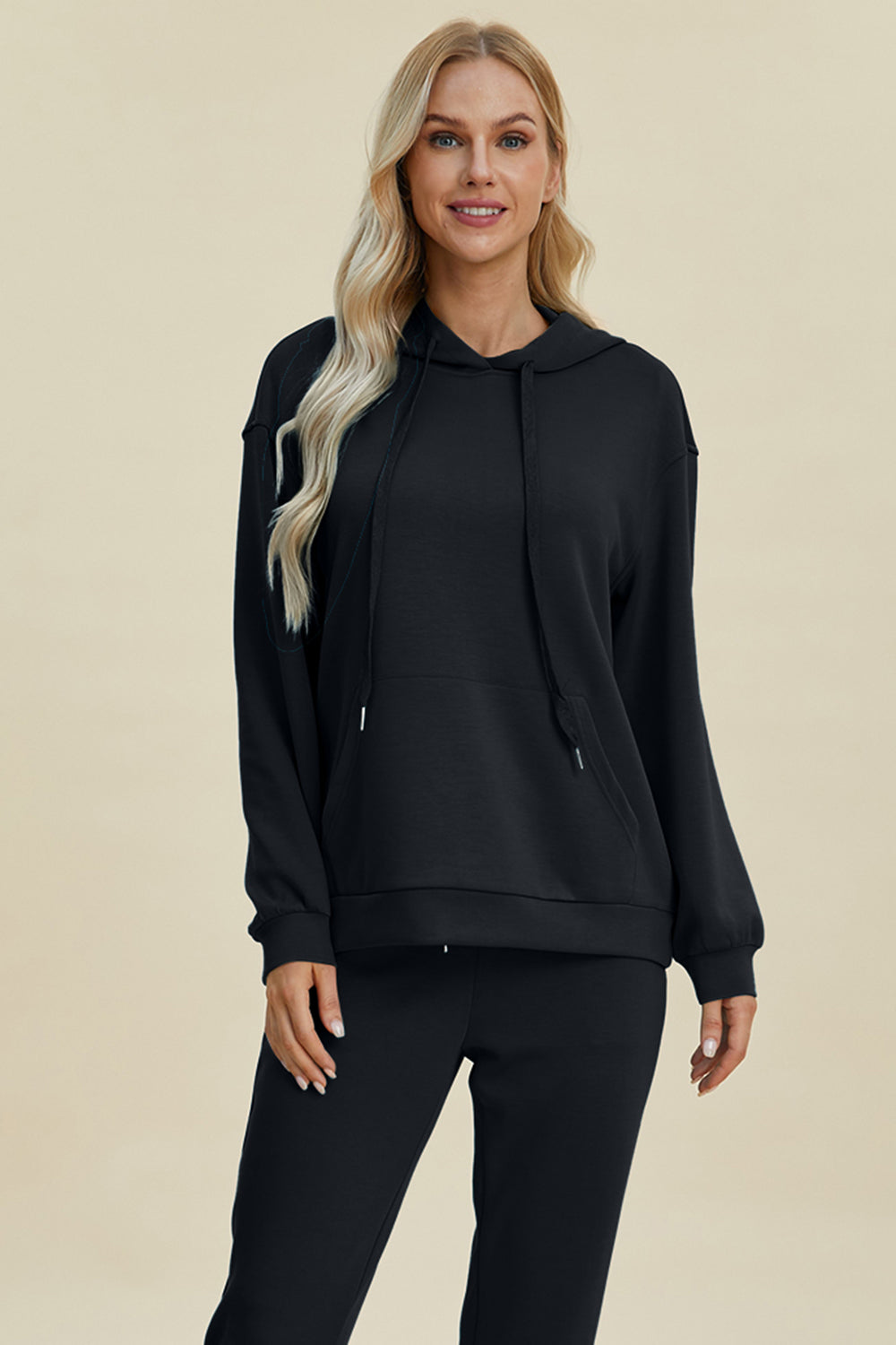 Basic Bae Full Size Air Scuba Drawstring Long Sleeve Hoodie with Kangaroo Pocket Tops/Jackets/Sweaters Basic Bae Clothing Tops Outlets 2.20-3.30 Ship from USA TikTok Trendsi USPS Walmart Trendsi https://www.cyberehub.com