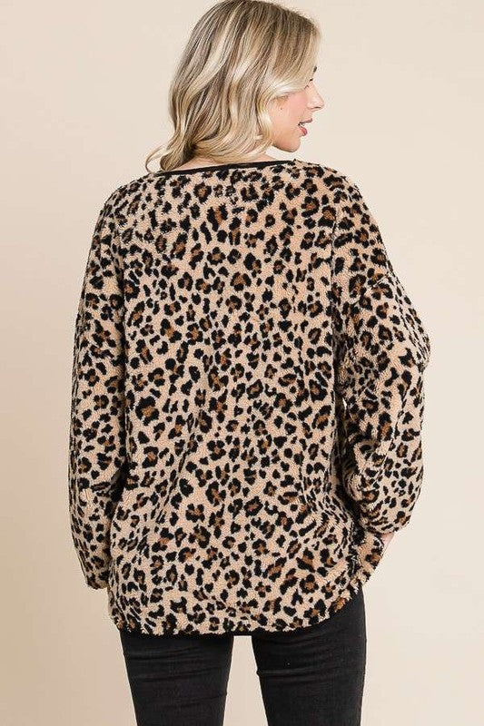 Culture Code Leopard Faux Fur Round Neck Top Apparel/Tops Culture Code Ship from USA TikTok Tops Trendsi USPS Walmart Walmart Apparel Trendsi https://www.cyberehub.com