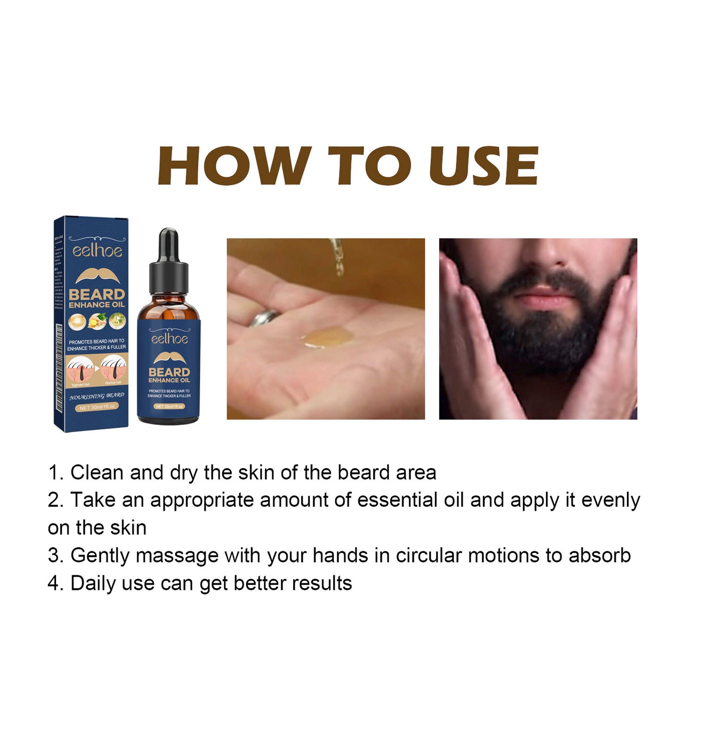 Facial Hair Care Oil Strengthens Root And Moisturizes And Brightens Men's Facial Hair Health Eprolo https://www.cyberehub.com