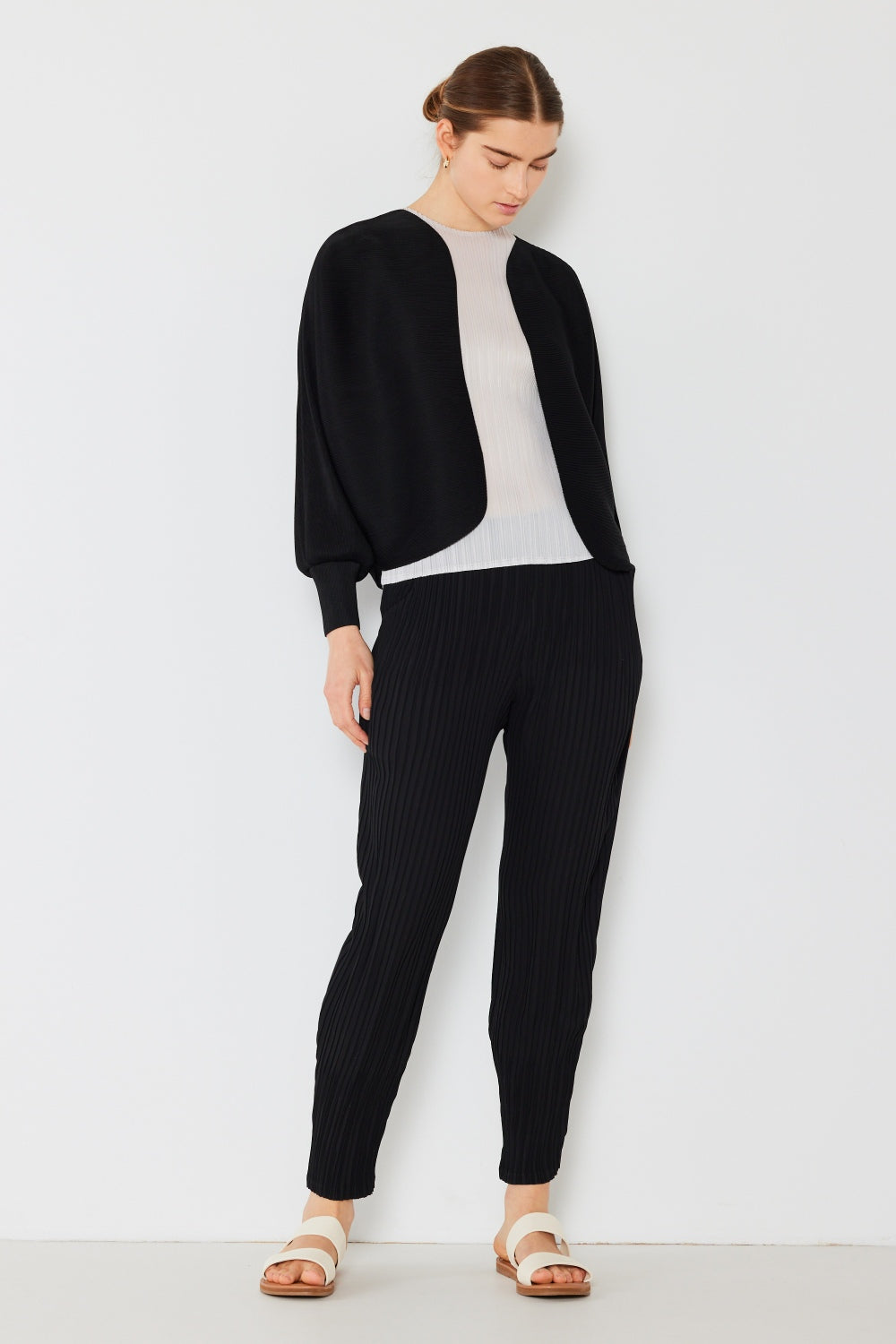 Marina West Swim Rib Pleated Puff Sleeve Bolero Cardigan Shirt Apparel Clothing Tops Marina West Swim Ship from USA Shirts USA Women Trendsi https://www.cyberehub.com