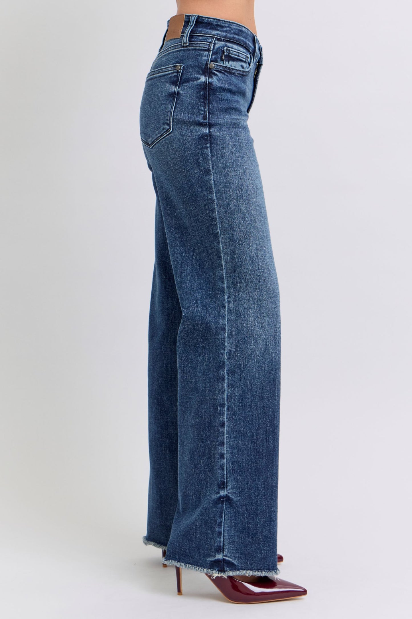 Judy Blue Full Size Raw Hem Mid Rise Jeans Apparel Apparel Judy Blue Ship from USA TikTok Trendsi Trendsi https://www.cyberehub.com