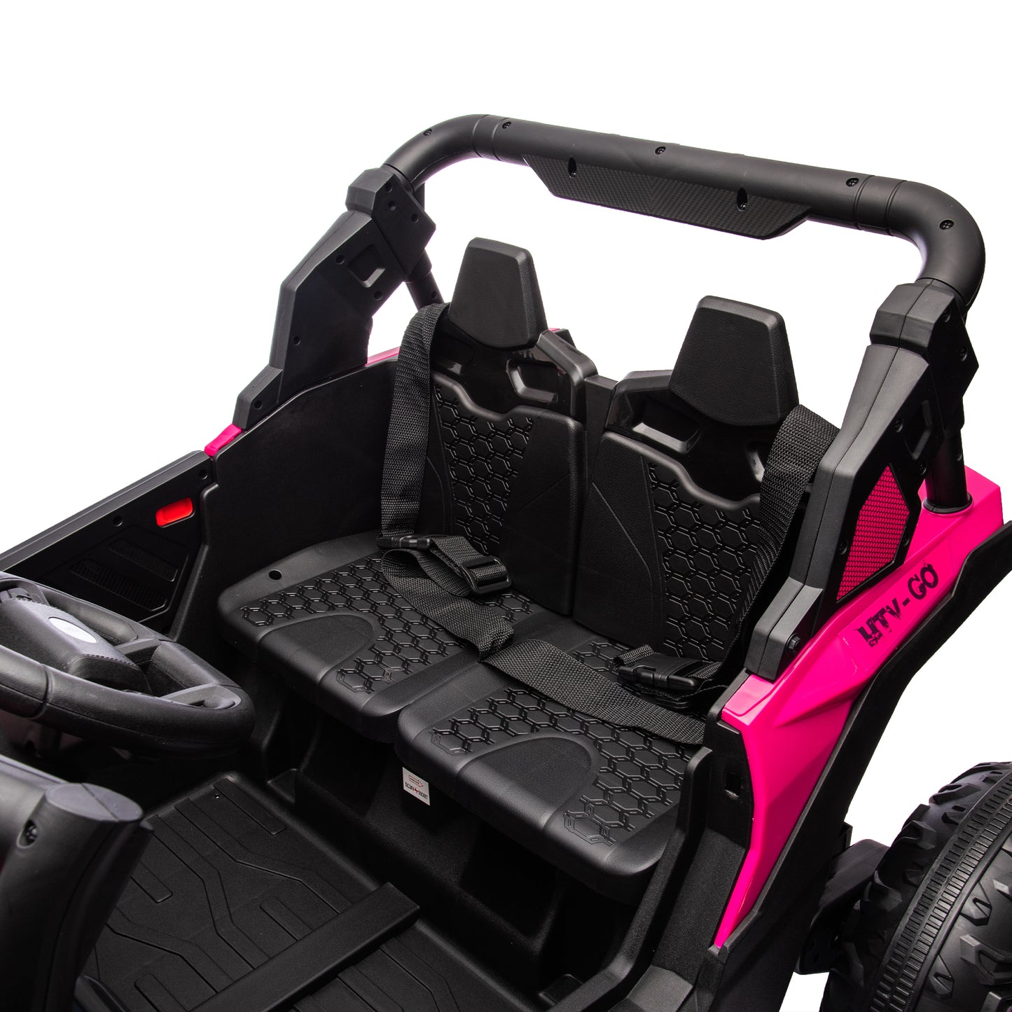 24V Two-Seater Kids Ride On UTV W/Parents Remote Control,Four-Wheel Suspension,Slow Start,Large wheel design,Anti-collision bar,Storage space,Music,USB,Bluetooth,Volume control,LED lights for Kids 3+. Giga Kids Toys Giga https://www.cyberehub.com