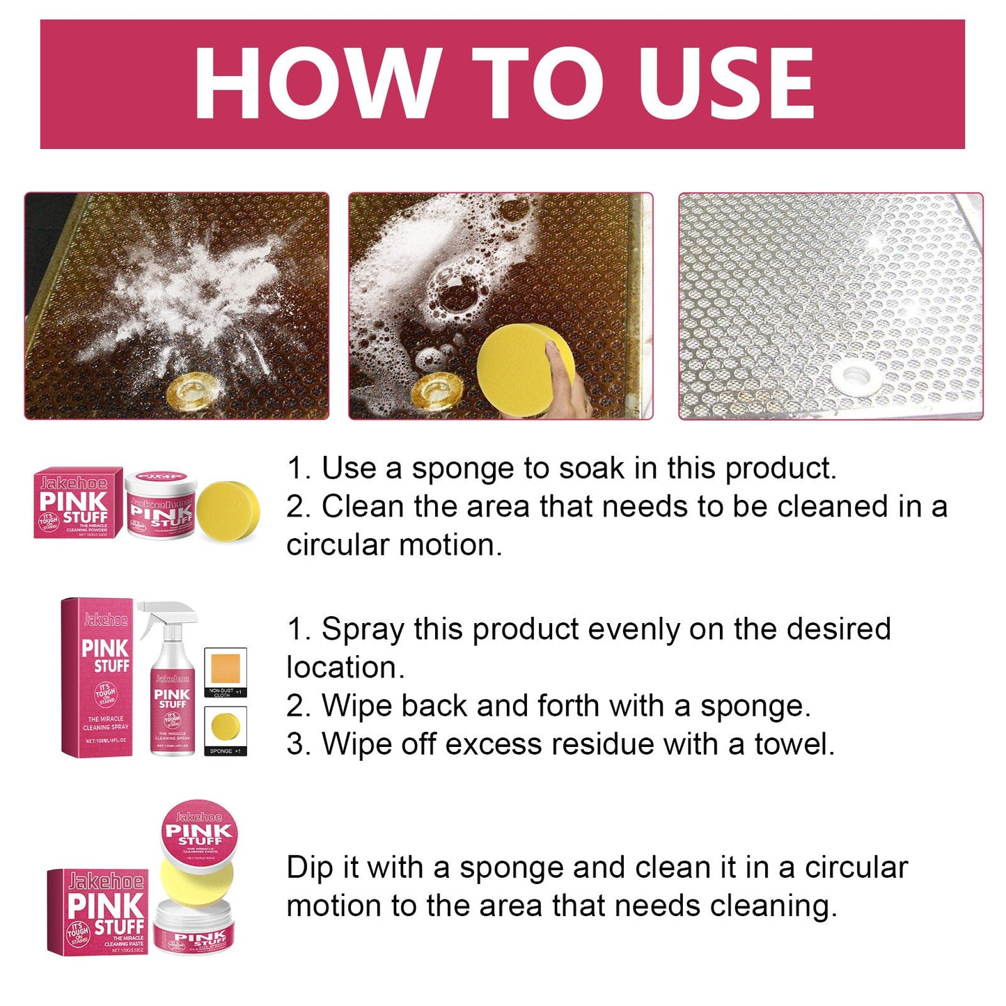 Jakehoe Multi-Purpose Kitchen Cleaning Paste Kitchen Fume Cleaning Paste Is A Powerful Multi-tasking Cleaner For Oil Stains Home & Garden Health & Beauty Under 10 UniversalMaax https://www.cyberehub.com