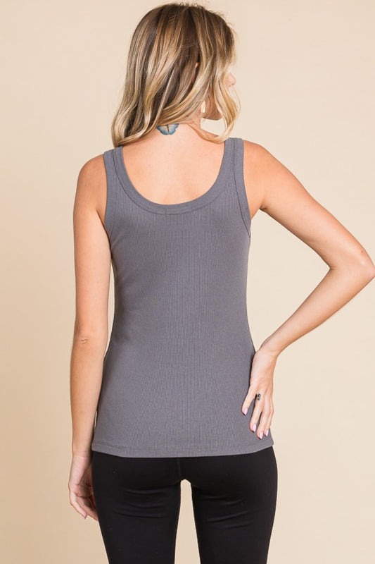 Culture Code Full Size Ribbed Scoop Neck Tank Apparel/Tops Culture Code Ship from USA TikTok Tops Trendsi USPS Walmart Walmart Apparel Trendsi https://www.cyberehub.com