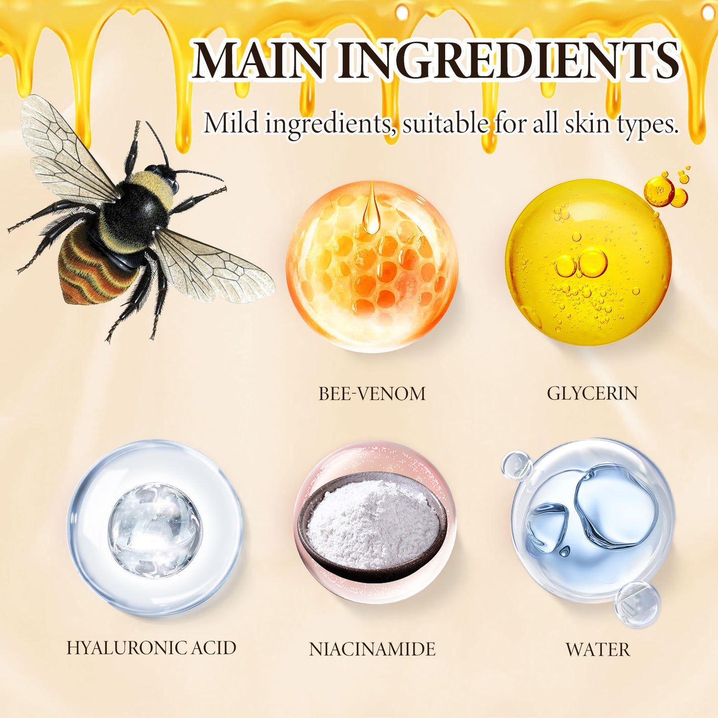 Bee-Venom Face Cream, Fade Fine Neck Lines Around The Eyes Moist Firming Skin Filling Water Anti Aging Health Eprolo https://www.cyberehub.com