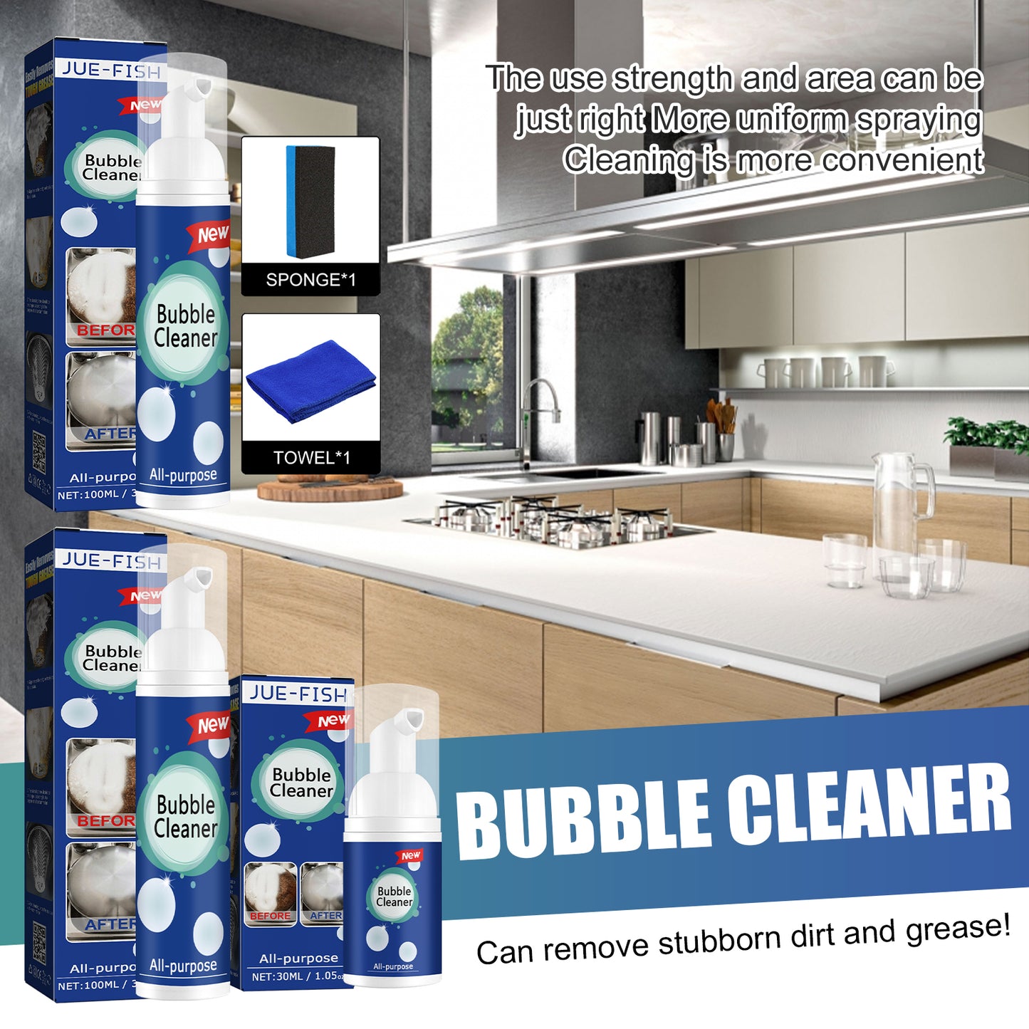 Jue-Fish Oil Foam Cleaner Multi-Purpose Heavy Oil Foam Cleaner For Kitchen Stove Hood Automotive Eprolo https://www.cyberehub.com