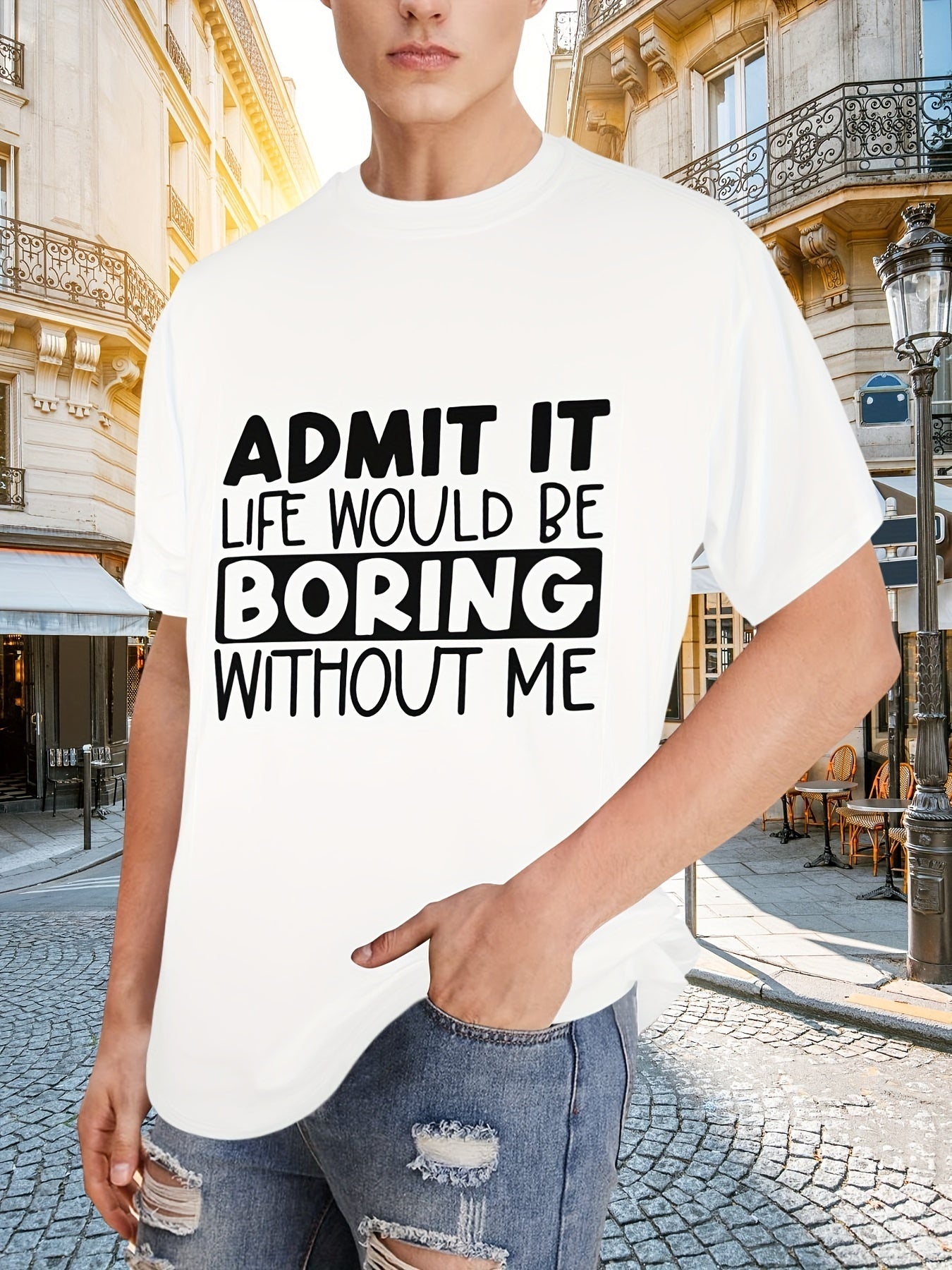Admit It... Printed T-shirt, Men's T-shirt, Summer Casual Short Sleeved T-shirt Apparel/Shirt/Graphic Shirt SNULLO https://www.cyberehub.com