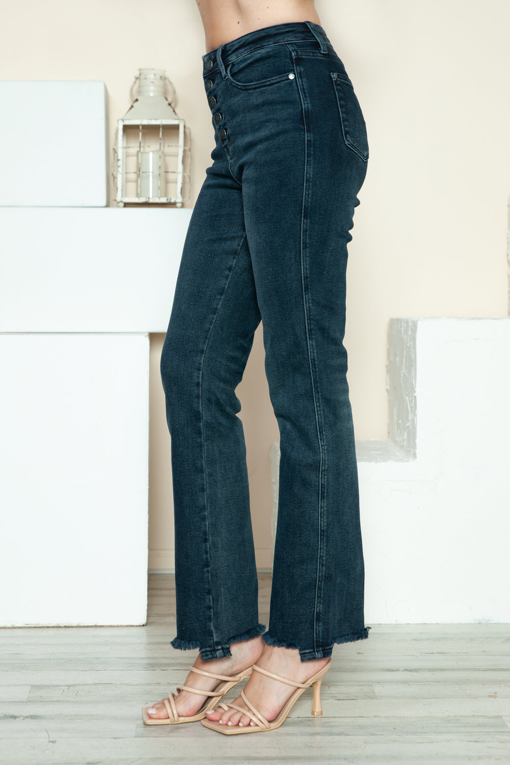Judy Blue Full Size Button Fly Hem Destroy Straight Jeans Bottoms Bottoms Clothing Judy Blue Ship from USA Women Trendsi https://www.cyberehub.com