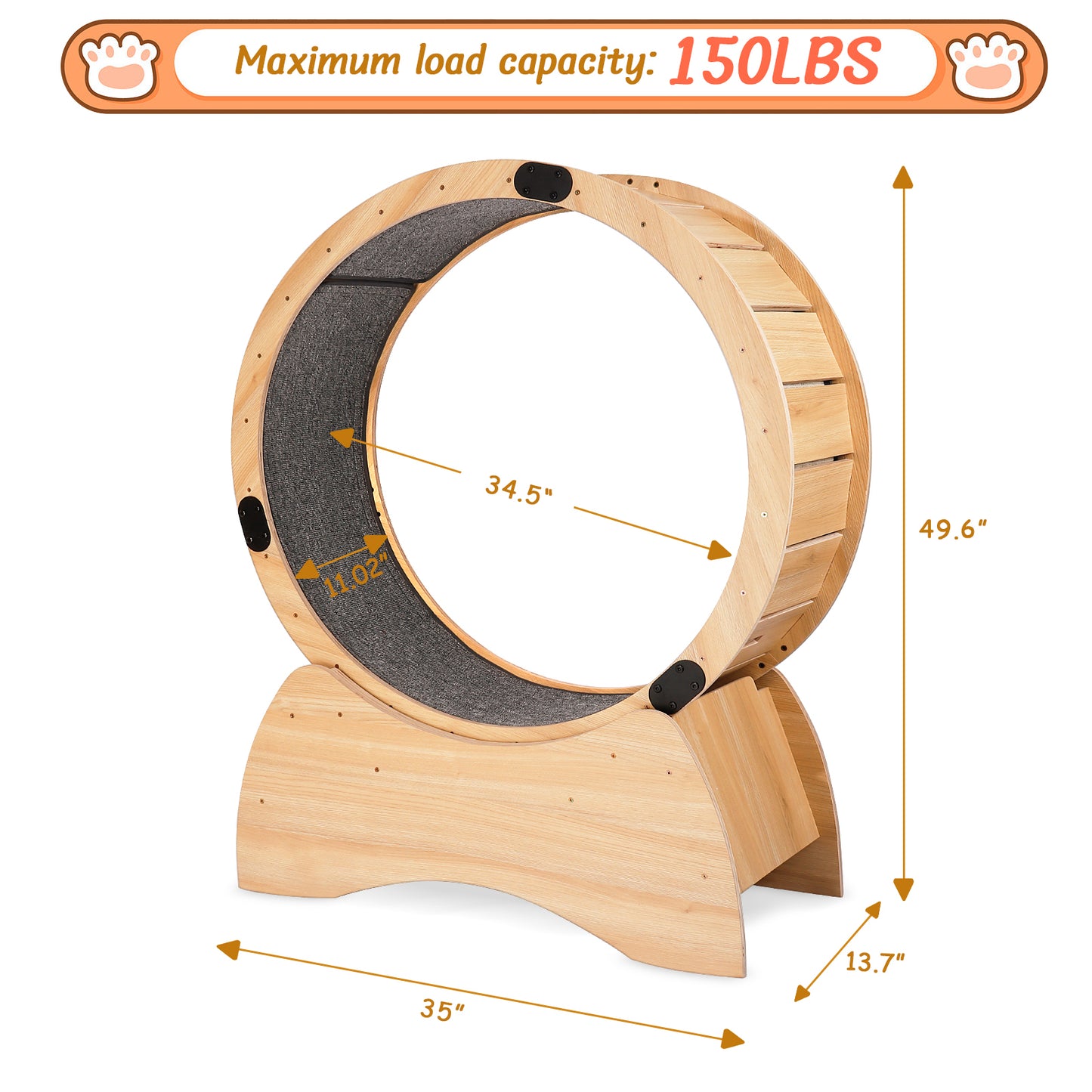 Cat Exercise Wheel – Running, Spinning, and Scratching Fun, Cat Treadmill with Carpeted Runway, Kitty Cat Sport Toy, Great for Physical Activity and Reducing Boredom Giga GNJ Home Home & Garden Giga https://www.cyberehub.com