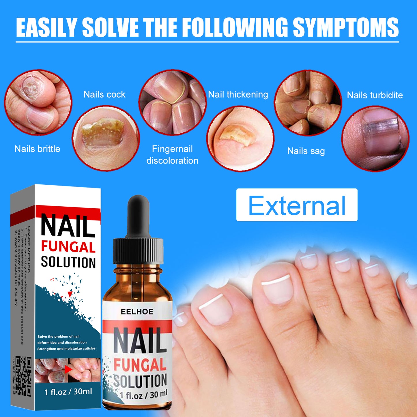 Nail Repair Solution, Hand And Foot Gray Nail Care Repair Gray Nail Solution Thickening Soft Nails Health Eprolo https://www.cyberehub.com