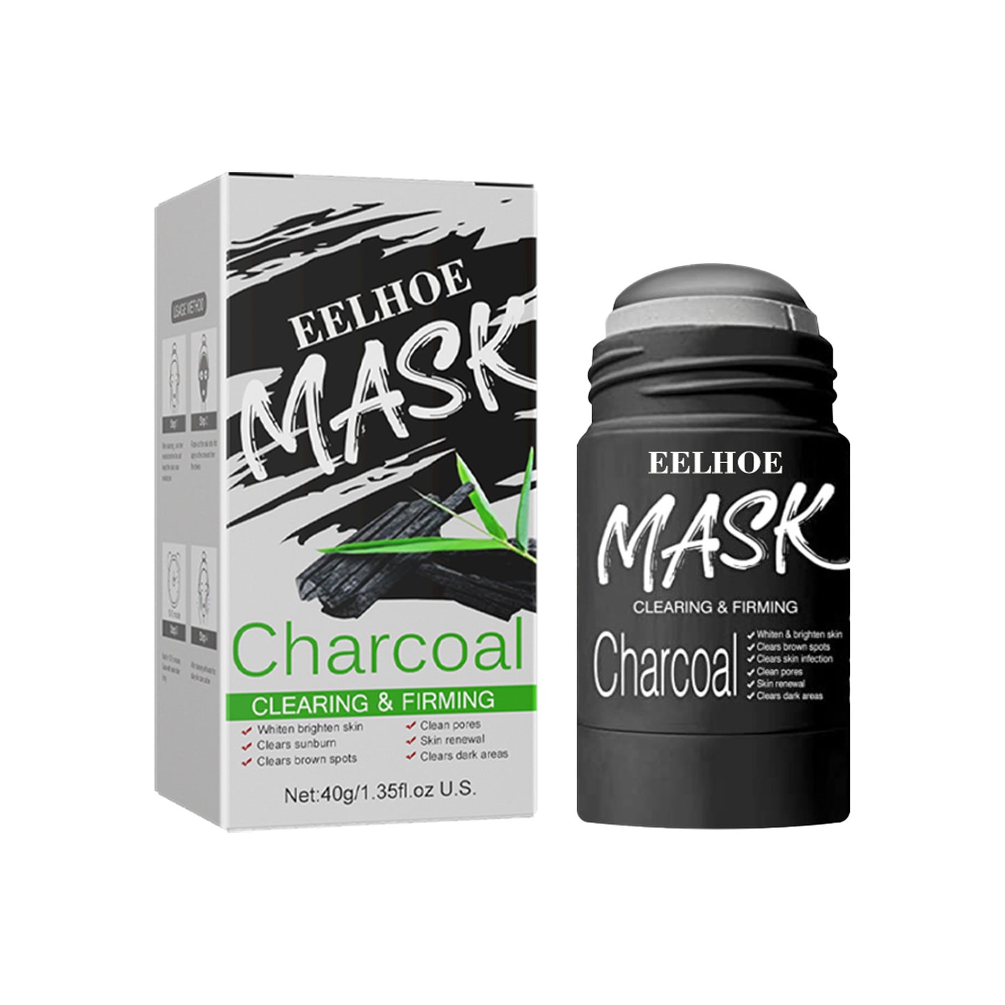 Green Tea And Eggplant Solid Mask, Facial Deep Cleansing, Moisturizing And Firming Skin Smear Mud Mask Stick Bamboo charcoal solid mask Health Eprolo https://www.cyberehub.com