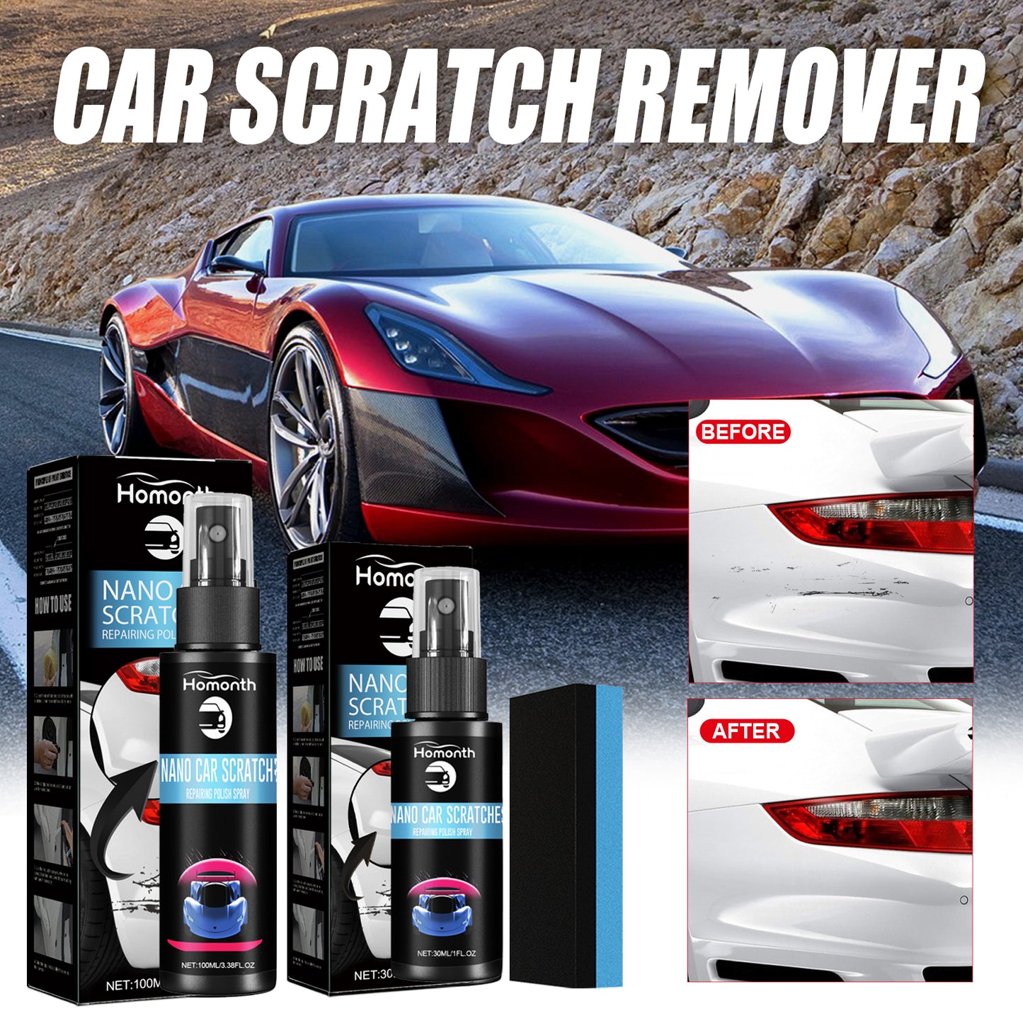 Scratch Repair Spray, Automotive Scratch Reconditioning Cleaning Repair Maintenance Brightening Care Paint Spray Automotive Automotive Eprolo https://www.cyberehub.com