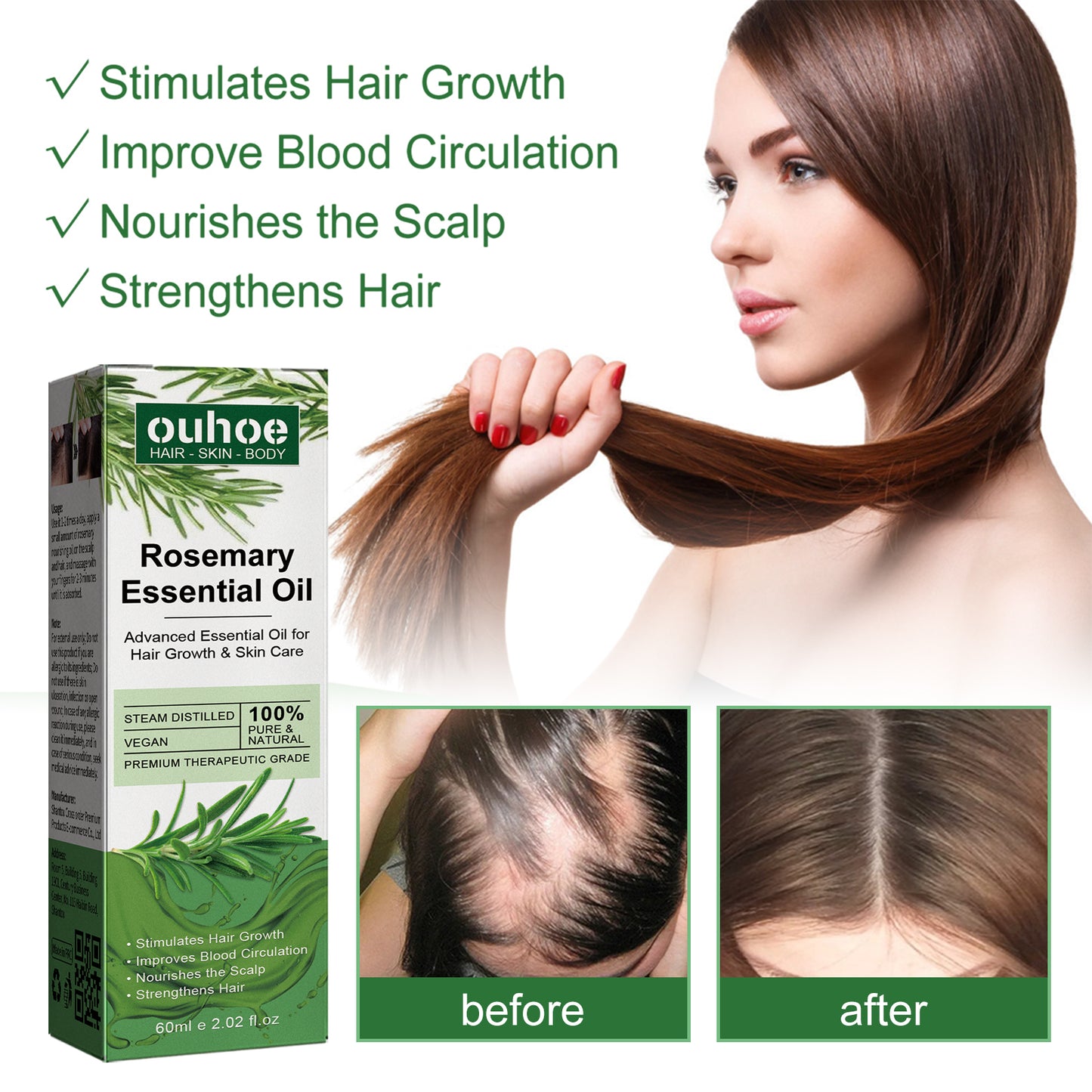Rosemary Hair Dense Essential Oil, Prevent Hair Breakage And Hair Loss Strong, Strong And Solid Hair Moisturizing Root Dense Essential Oil Health Eprolo https://www.cyberehub.com