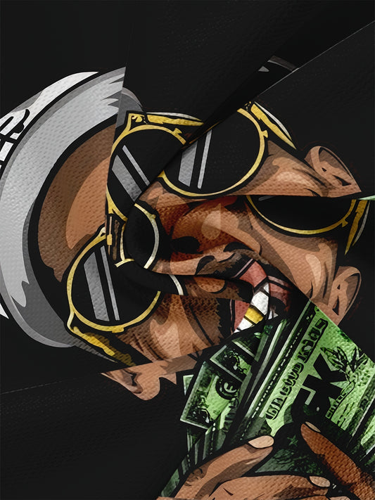 Men's Novelty Digital Printed T-shirt - Casual Round Neck, Polyester Blended, Machine Washable Apparel/Shirt/Graphic Shirt SNULLO https://www.cyberehub.com