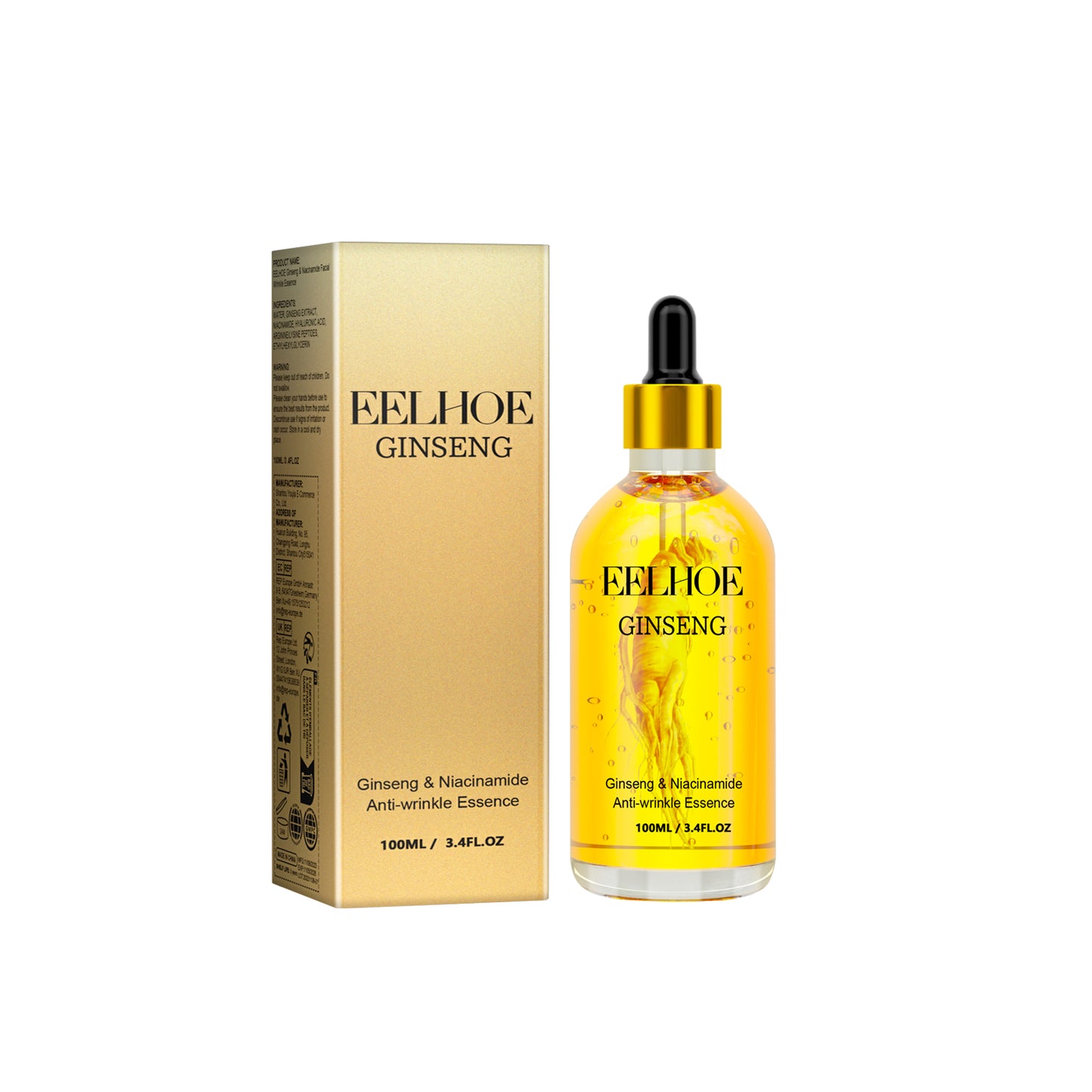 EELHOE Ginseng Face Essence Moisturizes And Hydrates Soft, Hydrating And Easy To Absorb Refreshing Face Moisturizing Essence 100ml Health Eprolo https://www.cyberehub.com