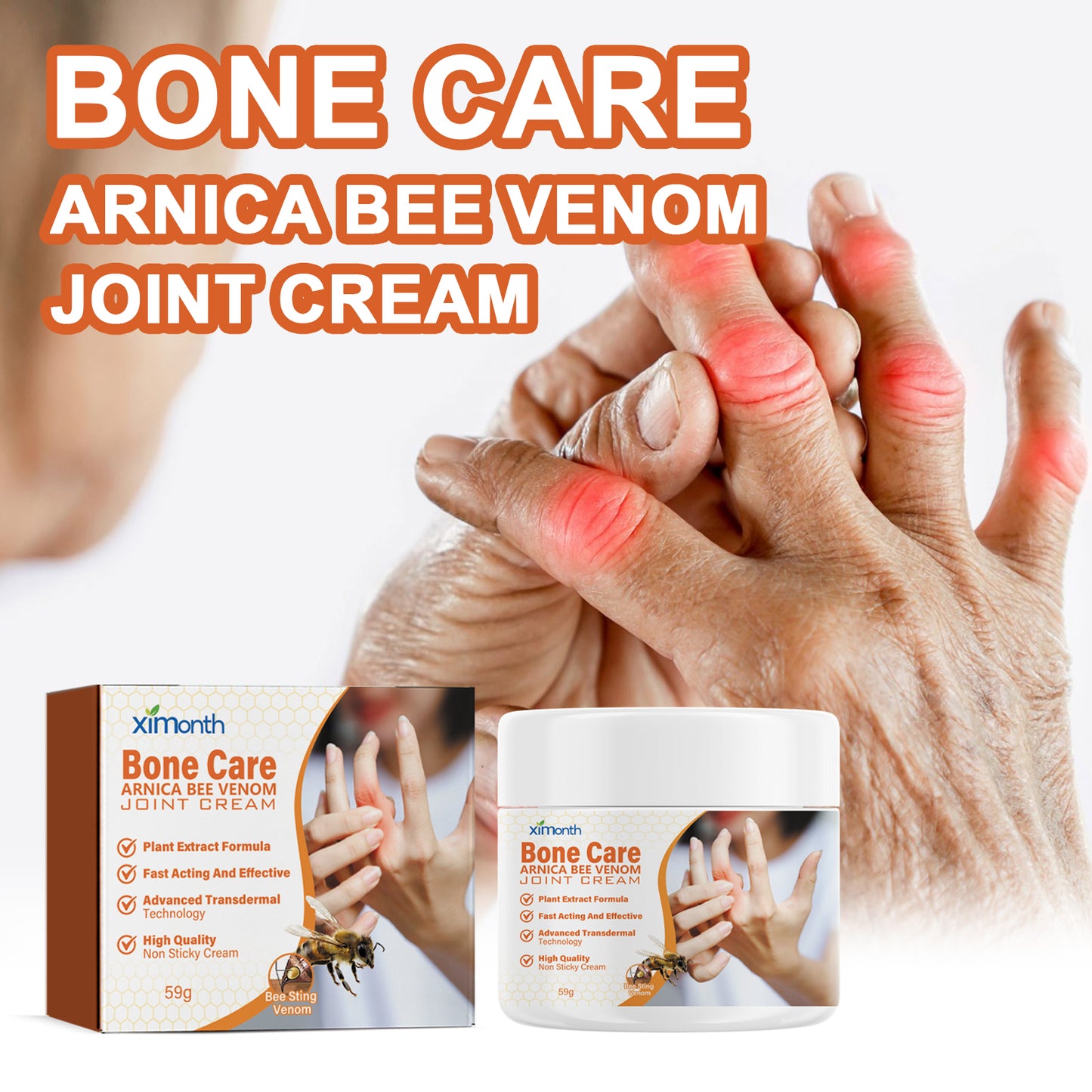 Bee Venom Joint Care Cream Relieves Aching Joints, Hands, Lumbar Muscles, Bones And Muscles Body Care Cream Health Eprolo https://www.cyberehub.com