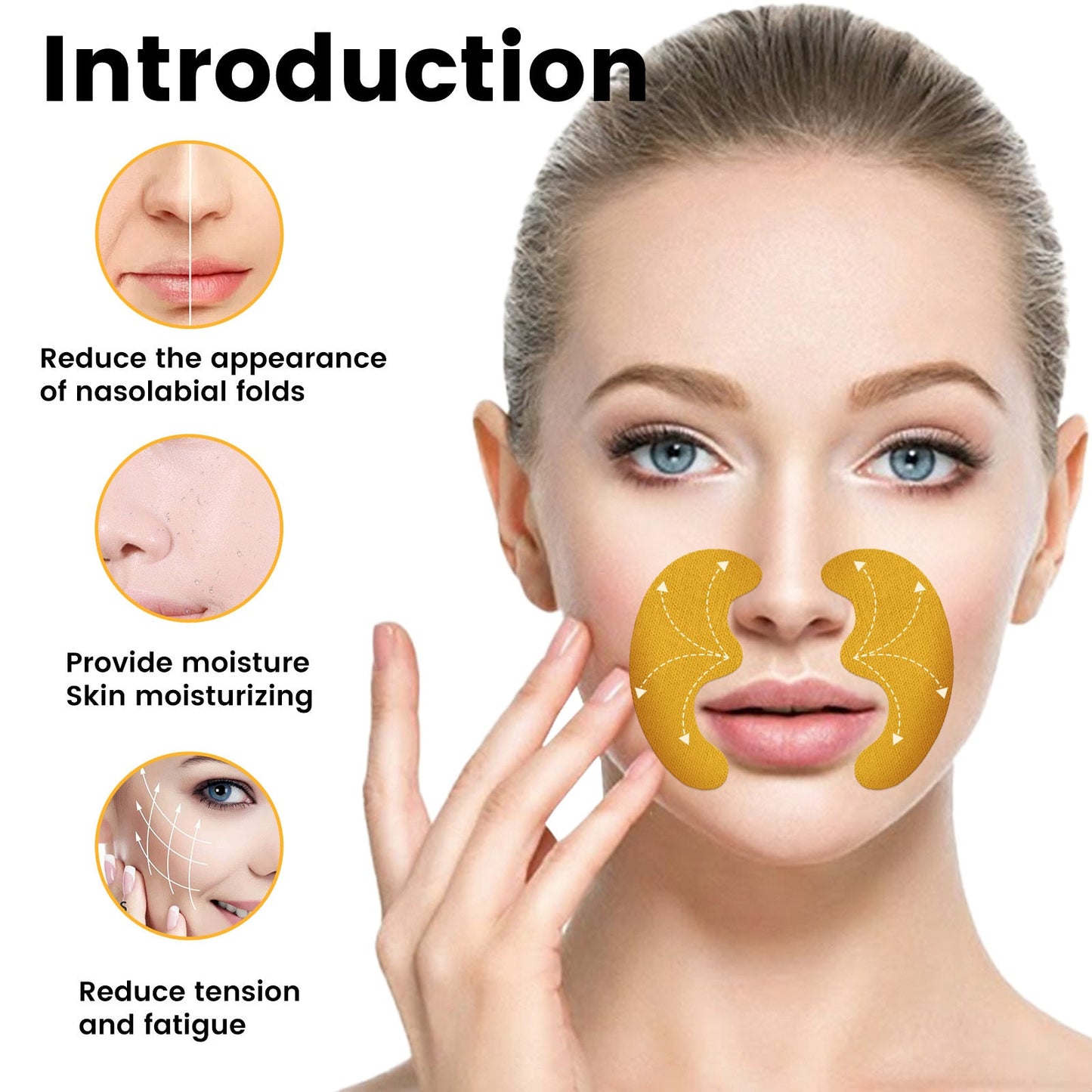 EELHOE Nasolabial Folds Patch, Fade Fine Lines Law Lines Lifting And Tightening Facial Skin Moisturizing And Hydrating Health & Beauty Health & Beauty Under 10 UniversalMaax https://www.cyberehub.com
