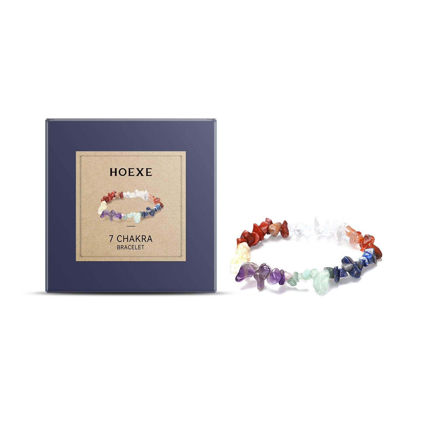 Seven-Color Bracelet Seven-Color Simple Jewelry Stone Bead Wheel Yoga Beaded Bracelet default title HOEXE eprolo https://www.cyberehub.com